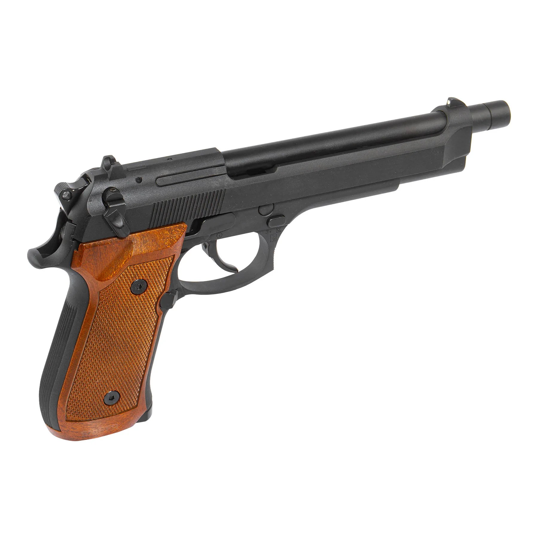 WE M92L Full Metal GBB Softair Pistole, Black