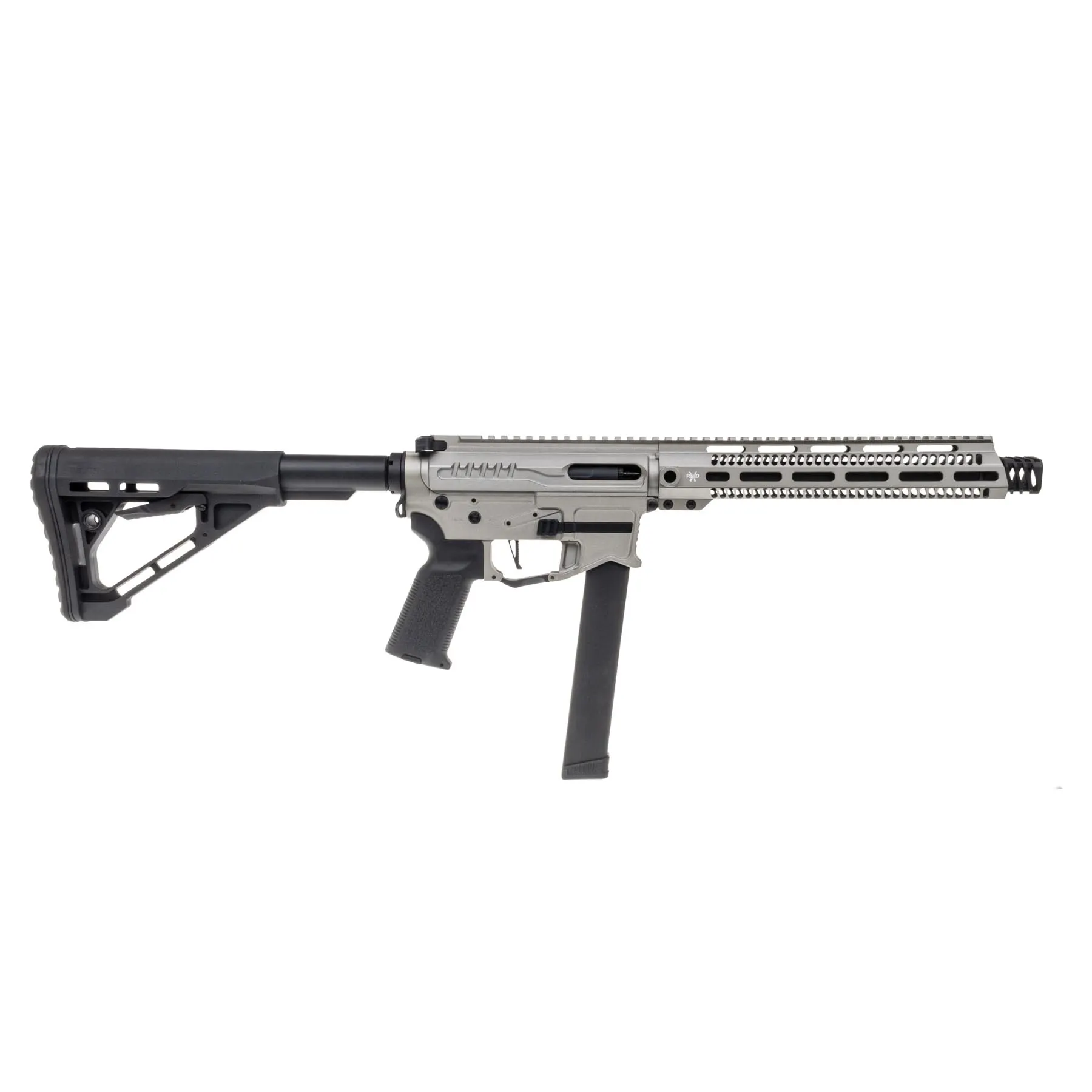 Zion Arms PW9 M-Lok 10" (S)AEG, Silber