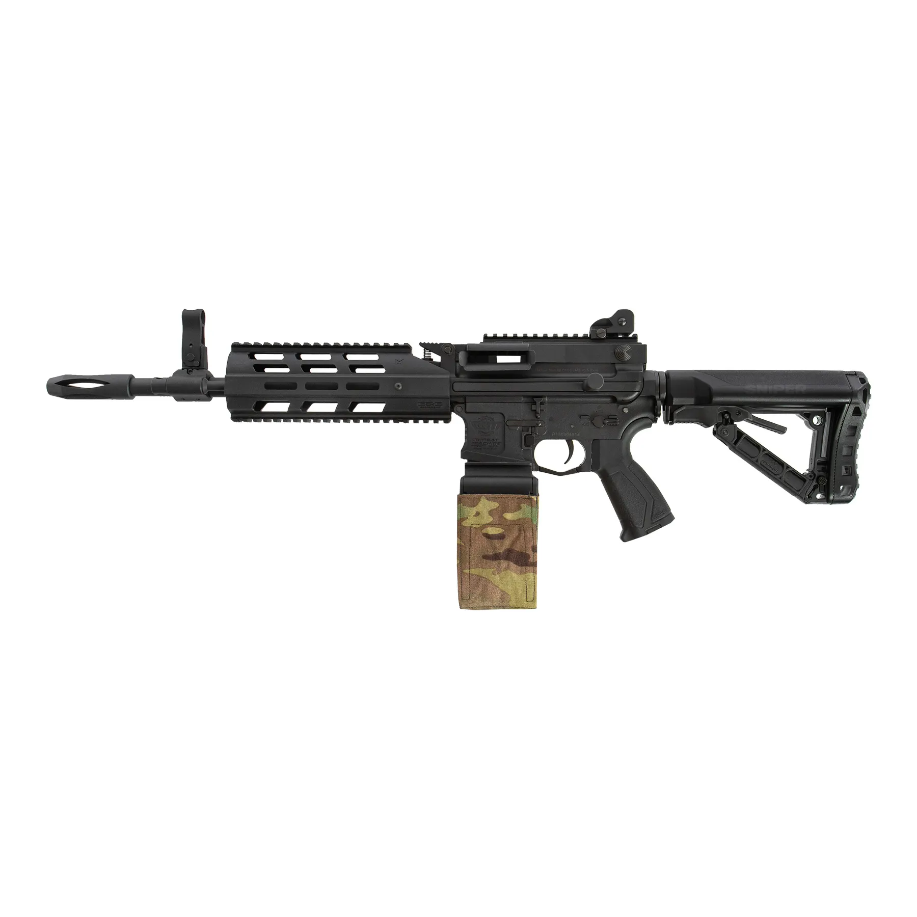 CM16 LMG Black < 0,5 Joule, AEG Softair Gewehr