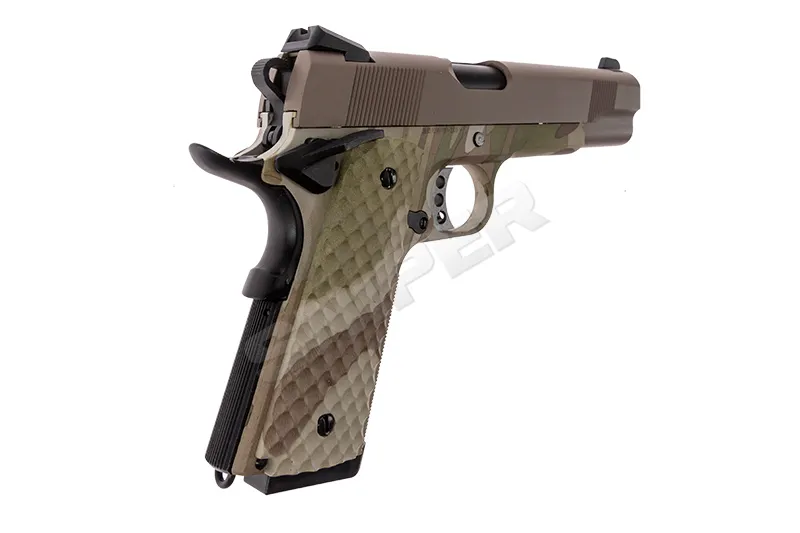 Raven 1911 MEU GBB, Camo/ Tan
