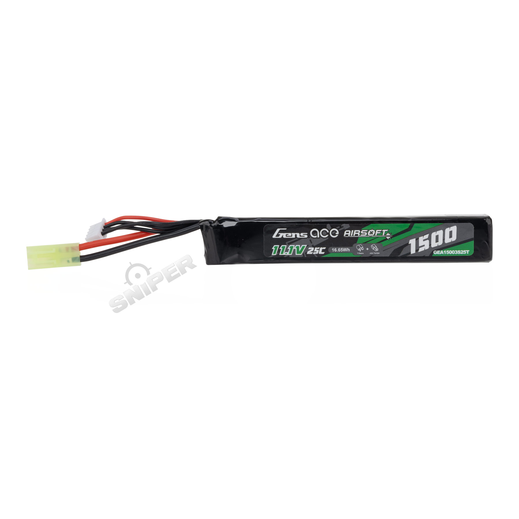 Tamiya 11,1V 1500mAh 25C LiPo-Akku, 1 Stick