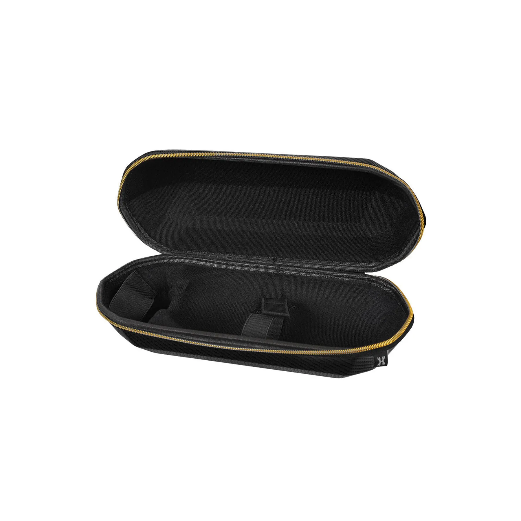 HK Army Carbon Fiber Exo Tank Case w/ Gold Zipper, Black