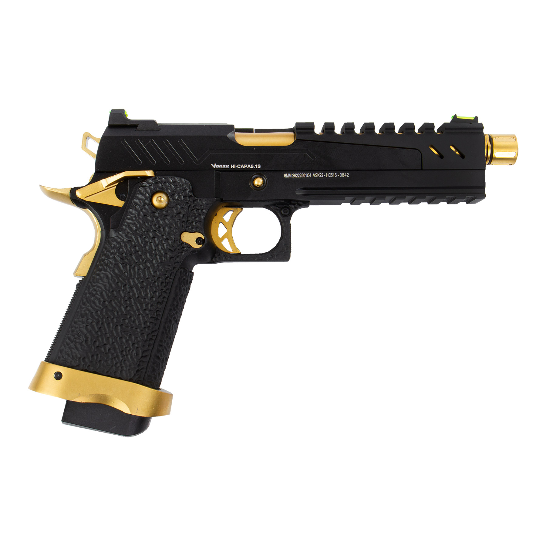 Vorsk Hi-Capa 5.1 Split Slide, Gold/Black, GBB