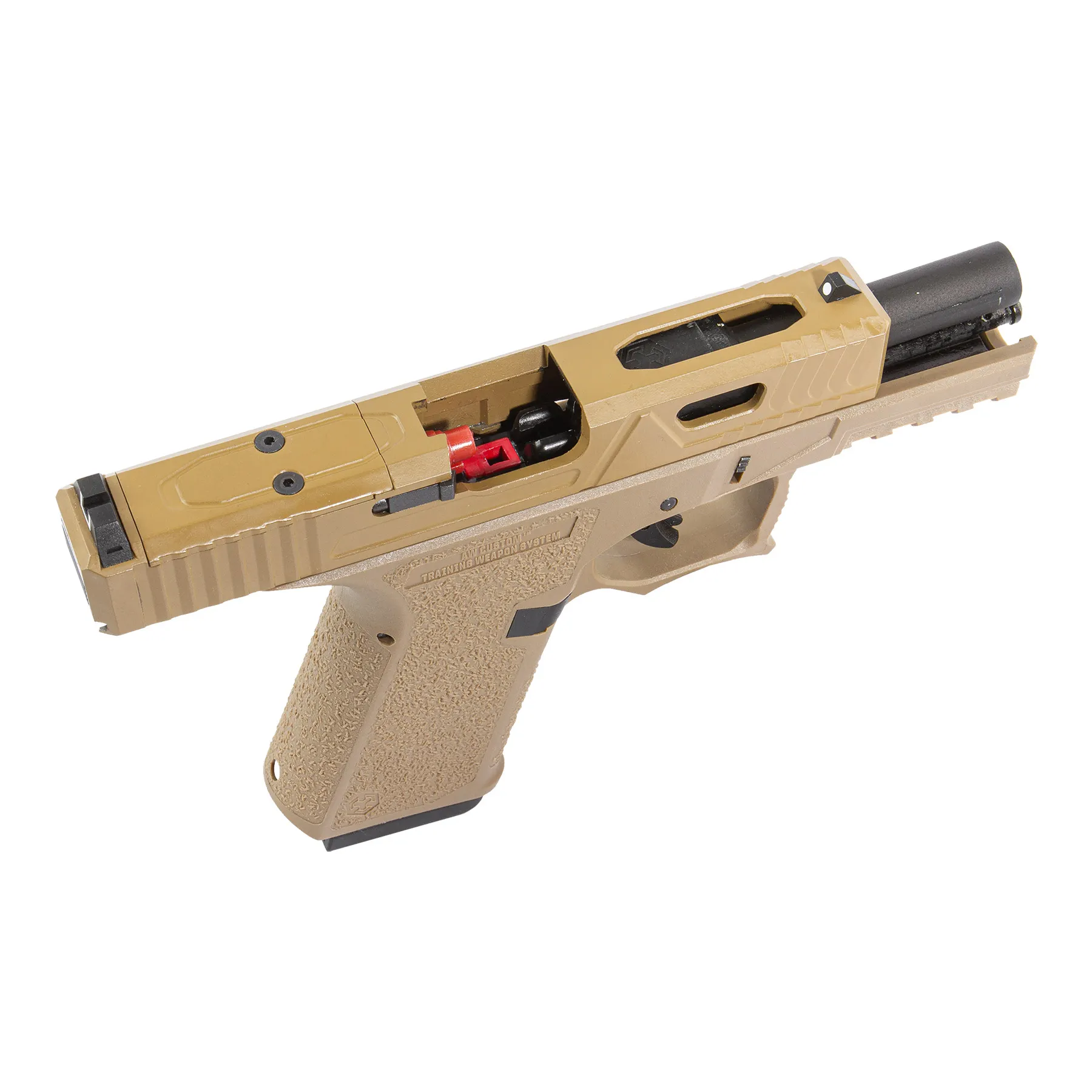 AW Custom VX9 Mod.3 Precut GBB, Softair Pistole FDE