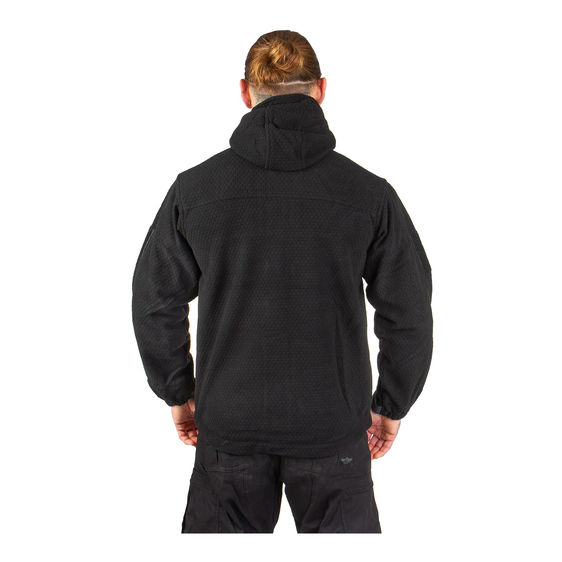 Hexagon Fleece Weste, Black Hexagon Fleece Weste, Black