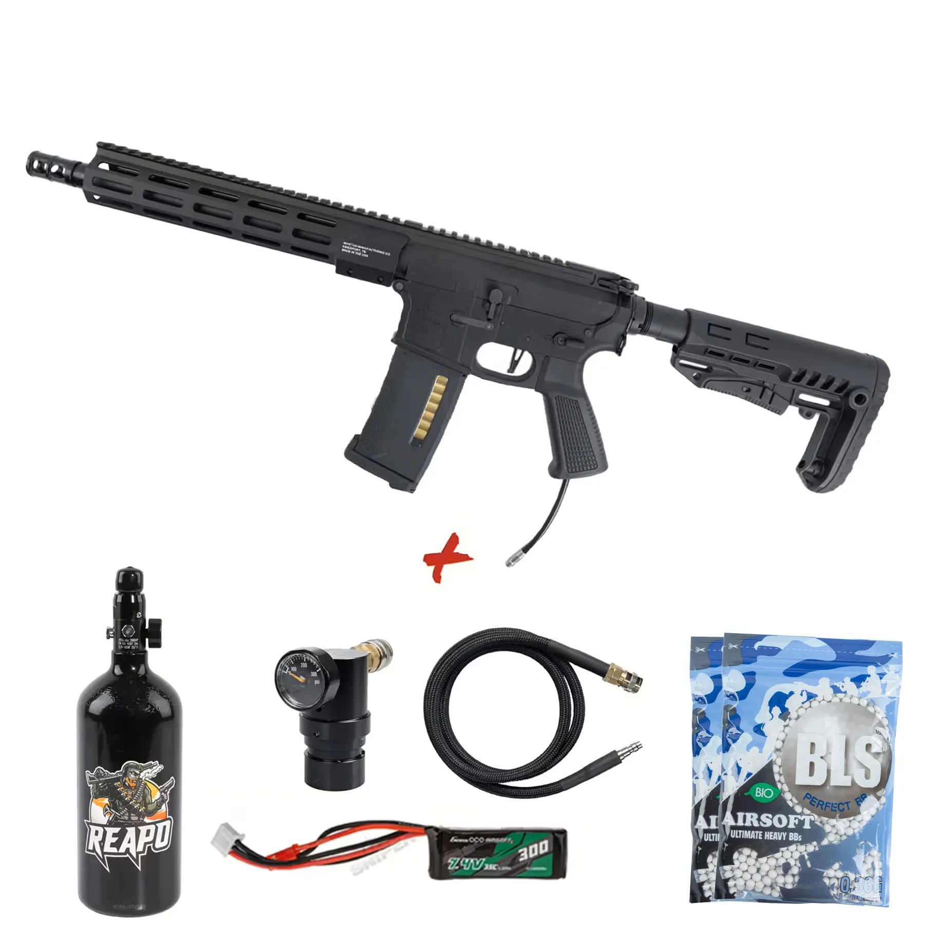 HPA Deal #1 - MTW Billet 10" Tactical Inferno Edition Gen. 3, Black