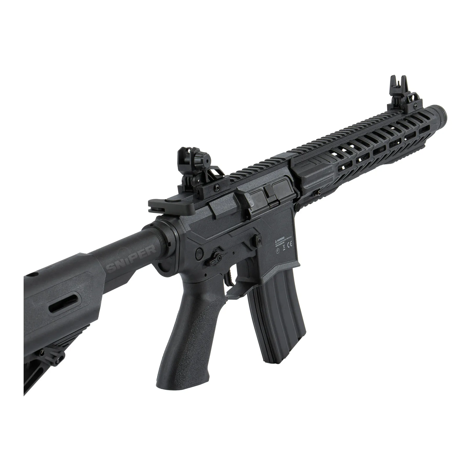 Whiskey ASL+ Hi-Velocity AEG < 0,5 Joule Softair Gewehr, Black