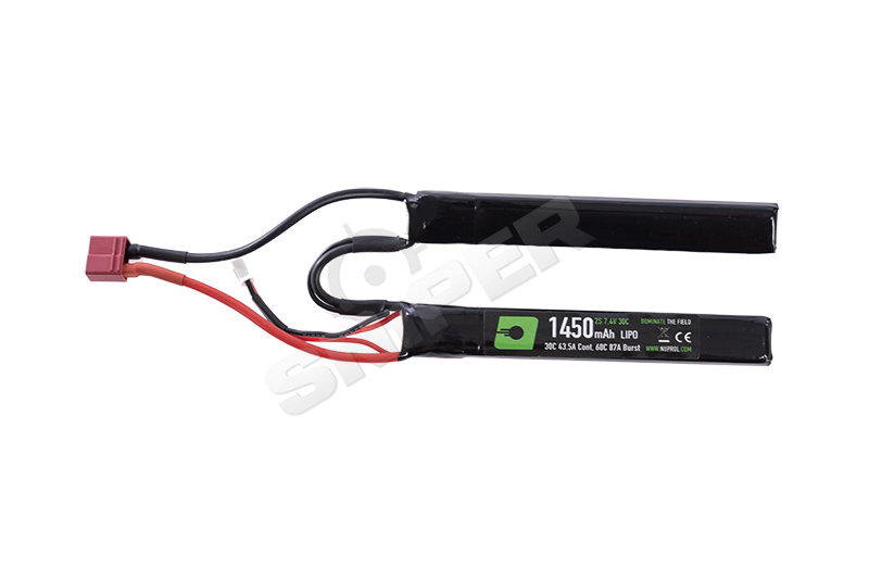 DEANS 7,4V 1450mAh 30C LiPo Akku, 2 Stick