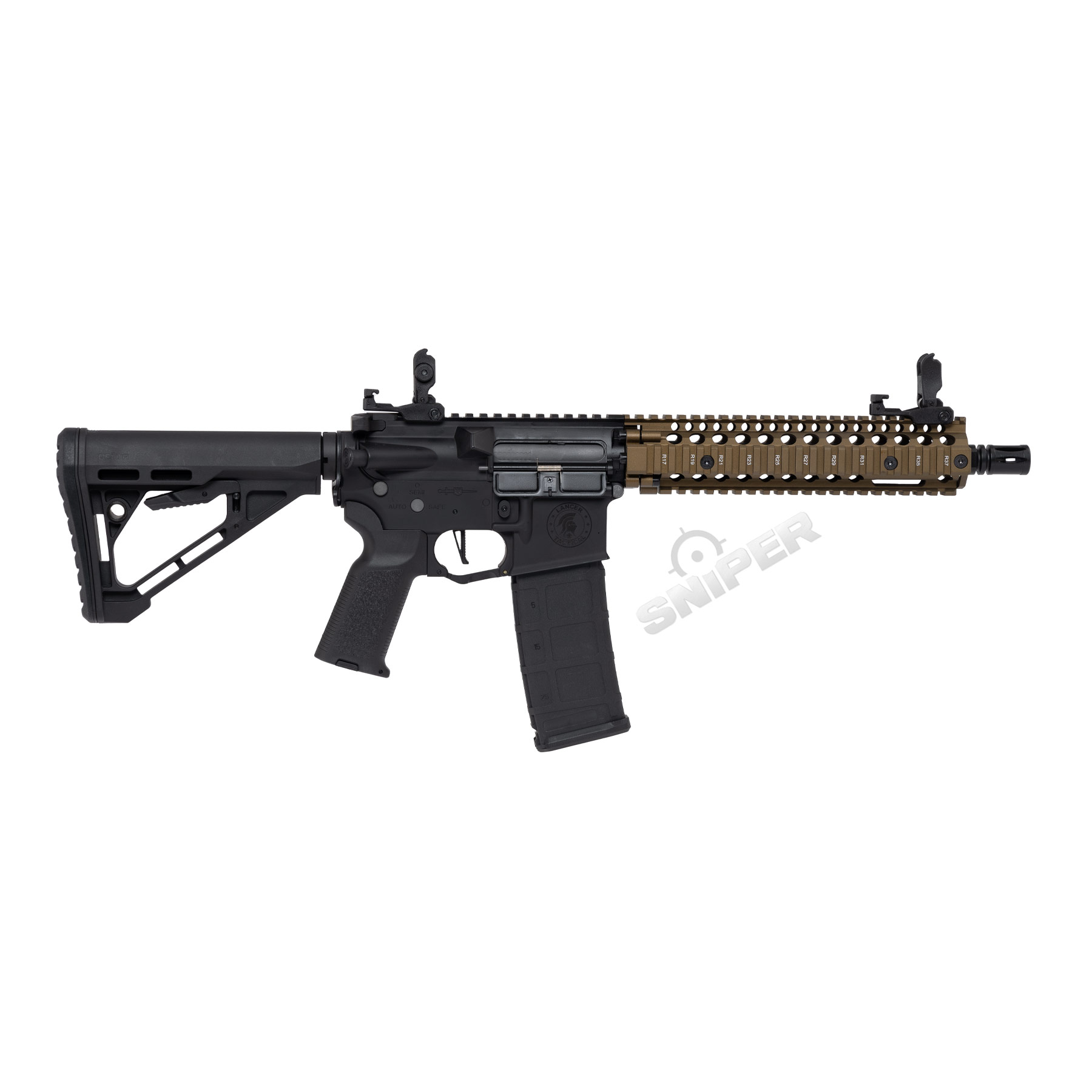 Einsteiger Set #2 - Lancer MK18 Gen3 ETU Full Metal (S)AEG, Black/Bronze