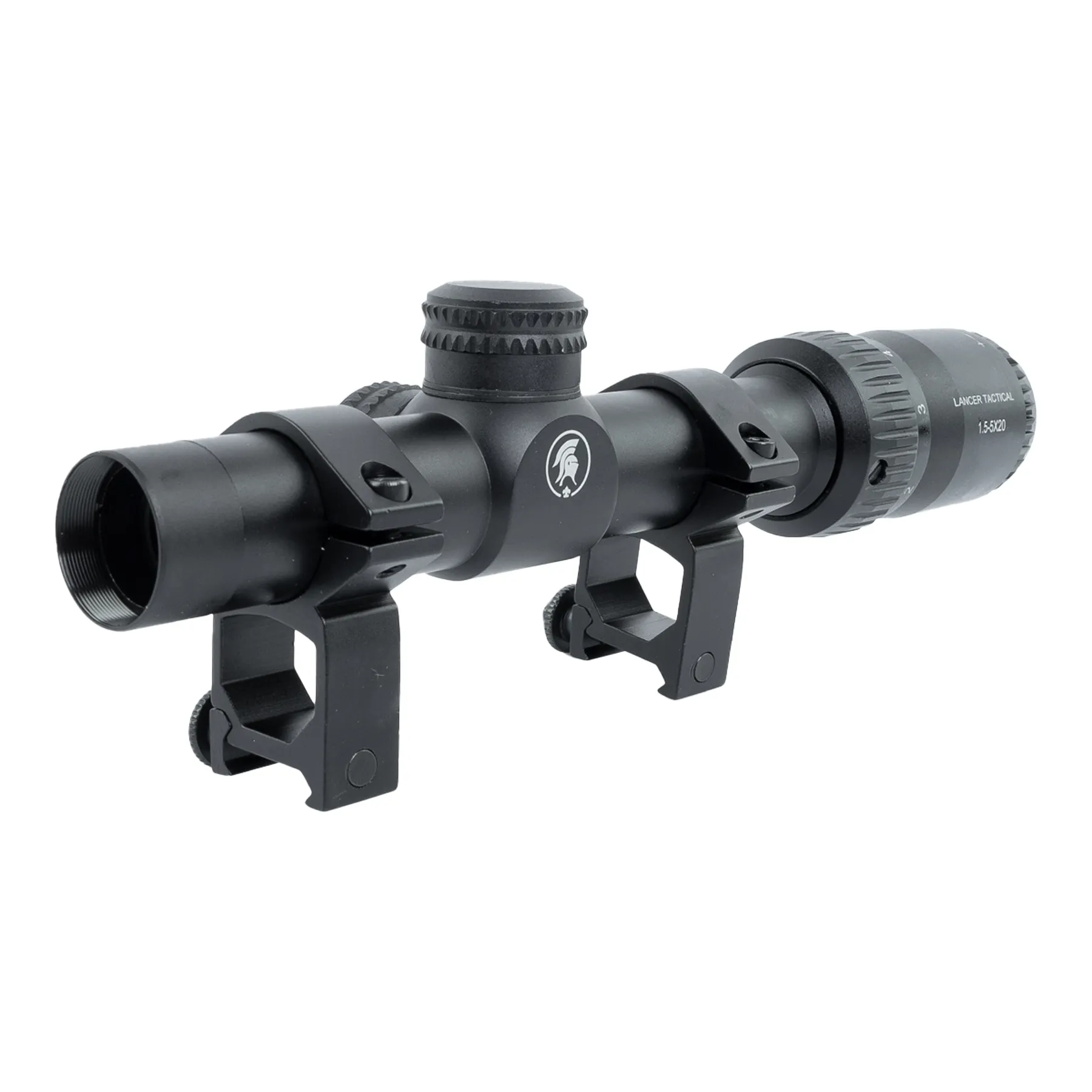 1,5-5x20 Scope mit Mount, Black