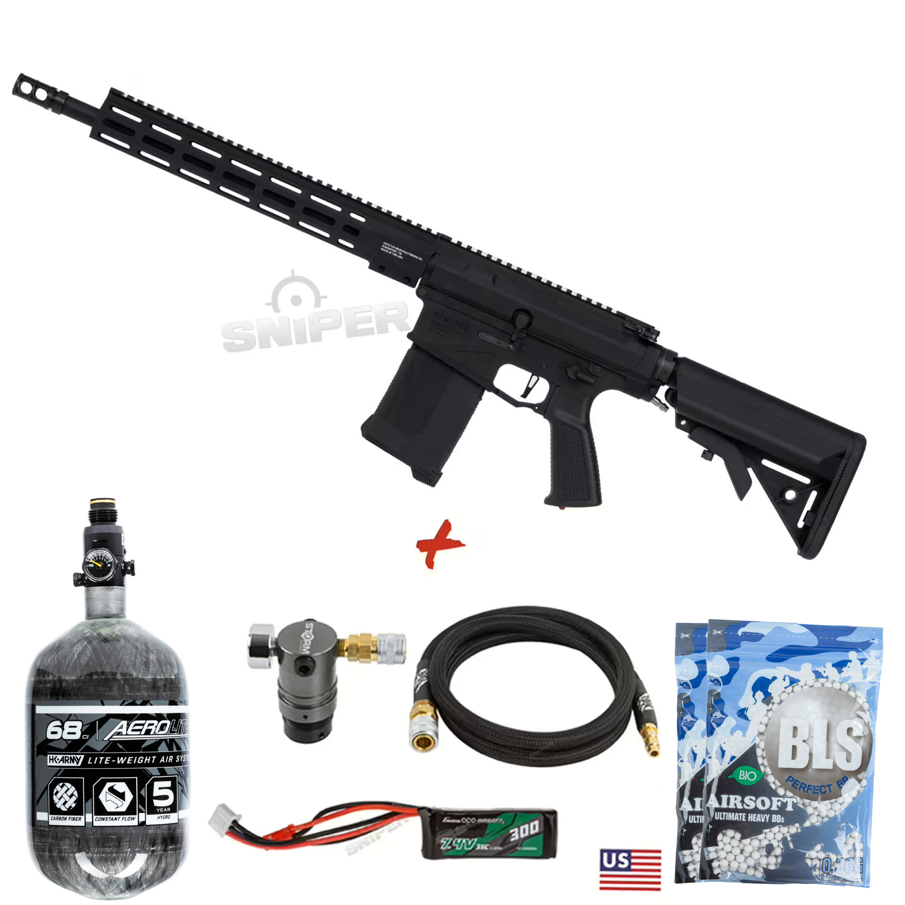 HPA Deal #3 - MTW PKG 308 Tactical Inferno Edition, Black