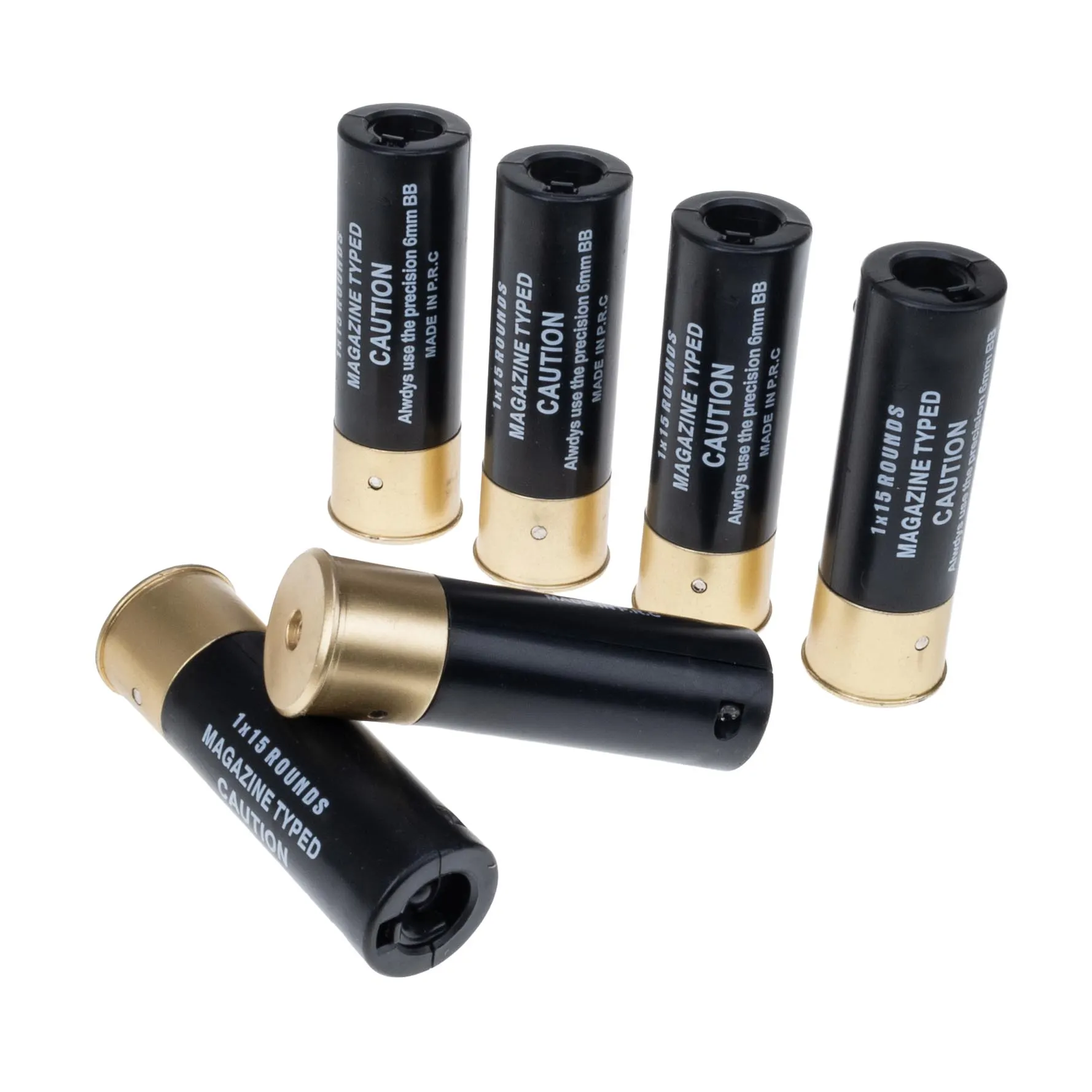 Reapo Shotgun Shells x6, 15rnd, Black