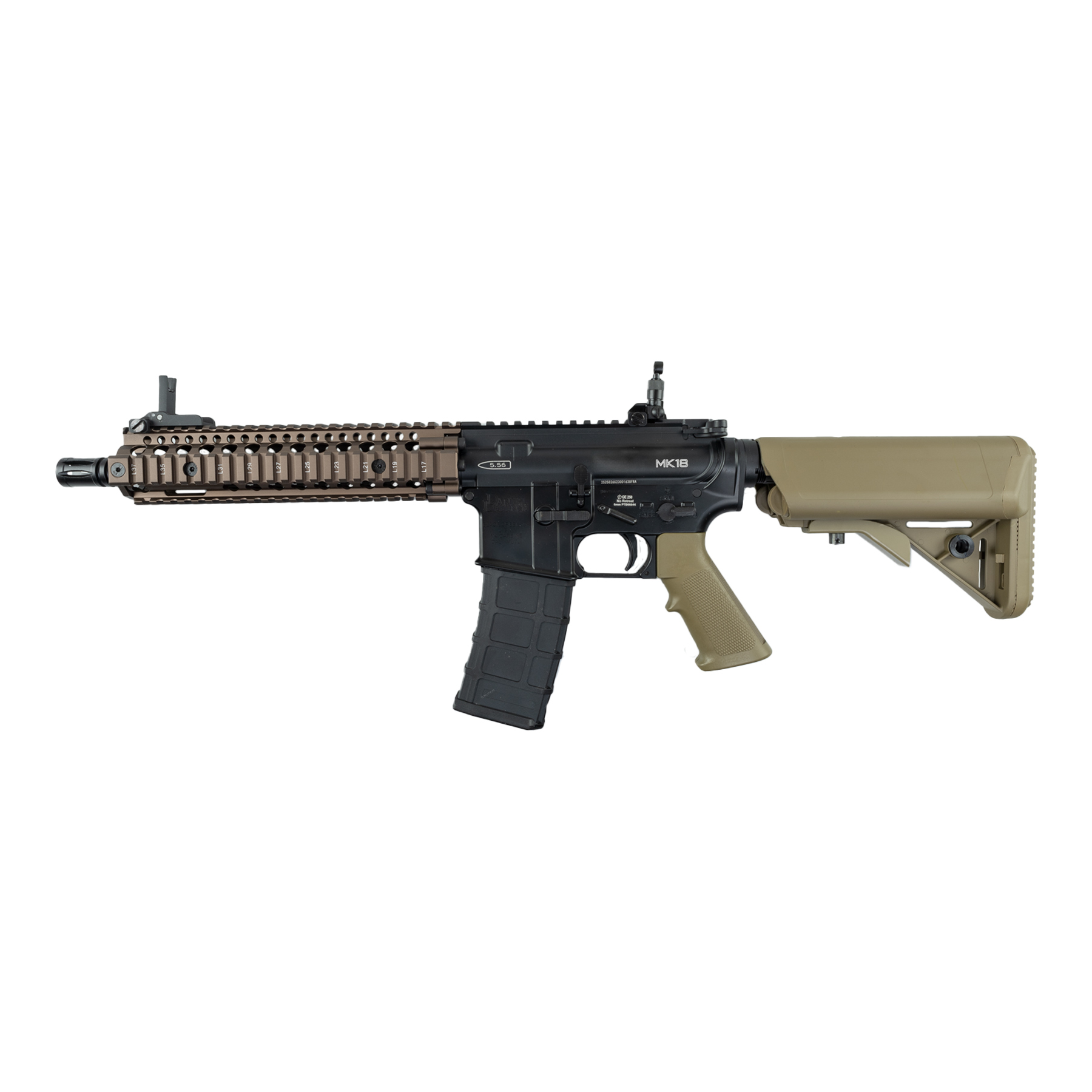 Golden Eagle Daniel Defense MK18 GBB, Dualtone