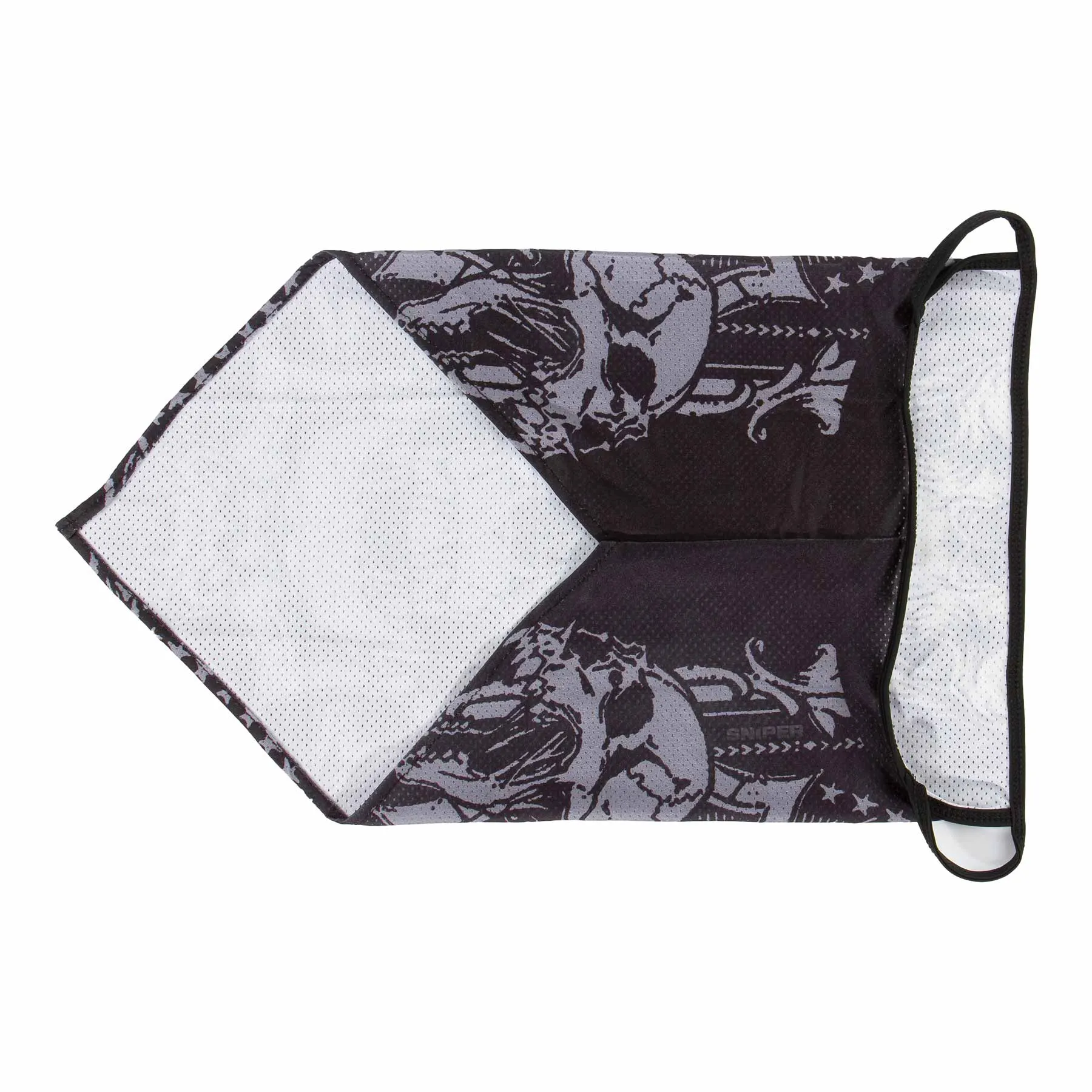 Stretch mask mit earloop yellow skull
