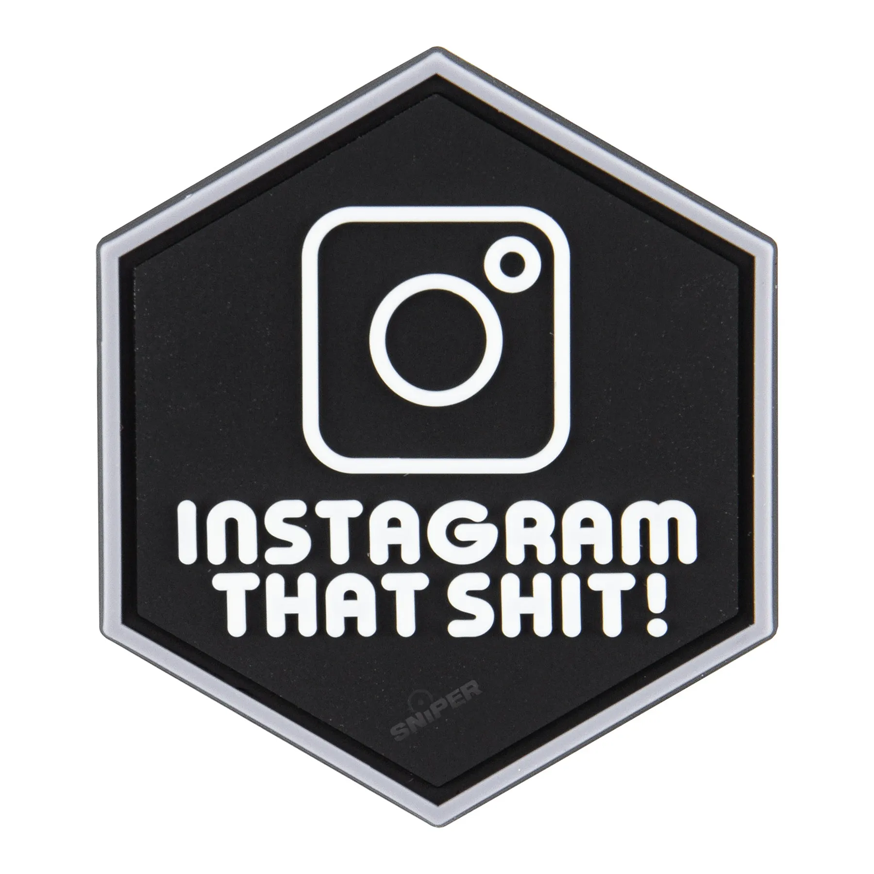 Hexagon 3D PVC Patch Insta That Shit