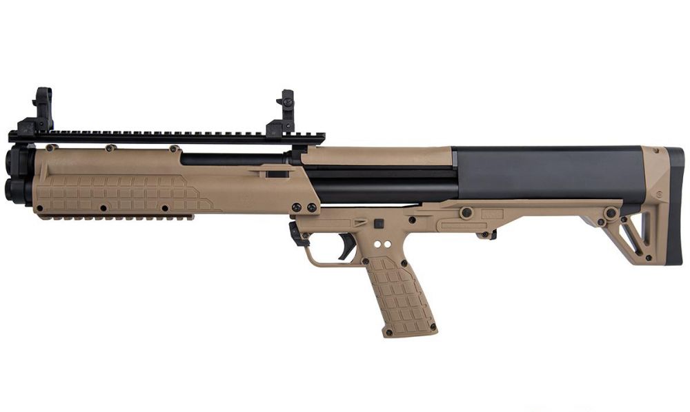 KelTec x EMG KSG Bullpup GBB Shotgun. Tan