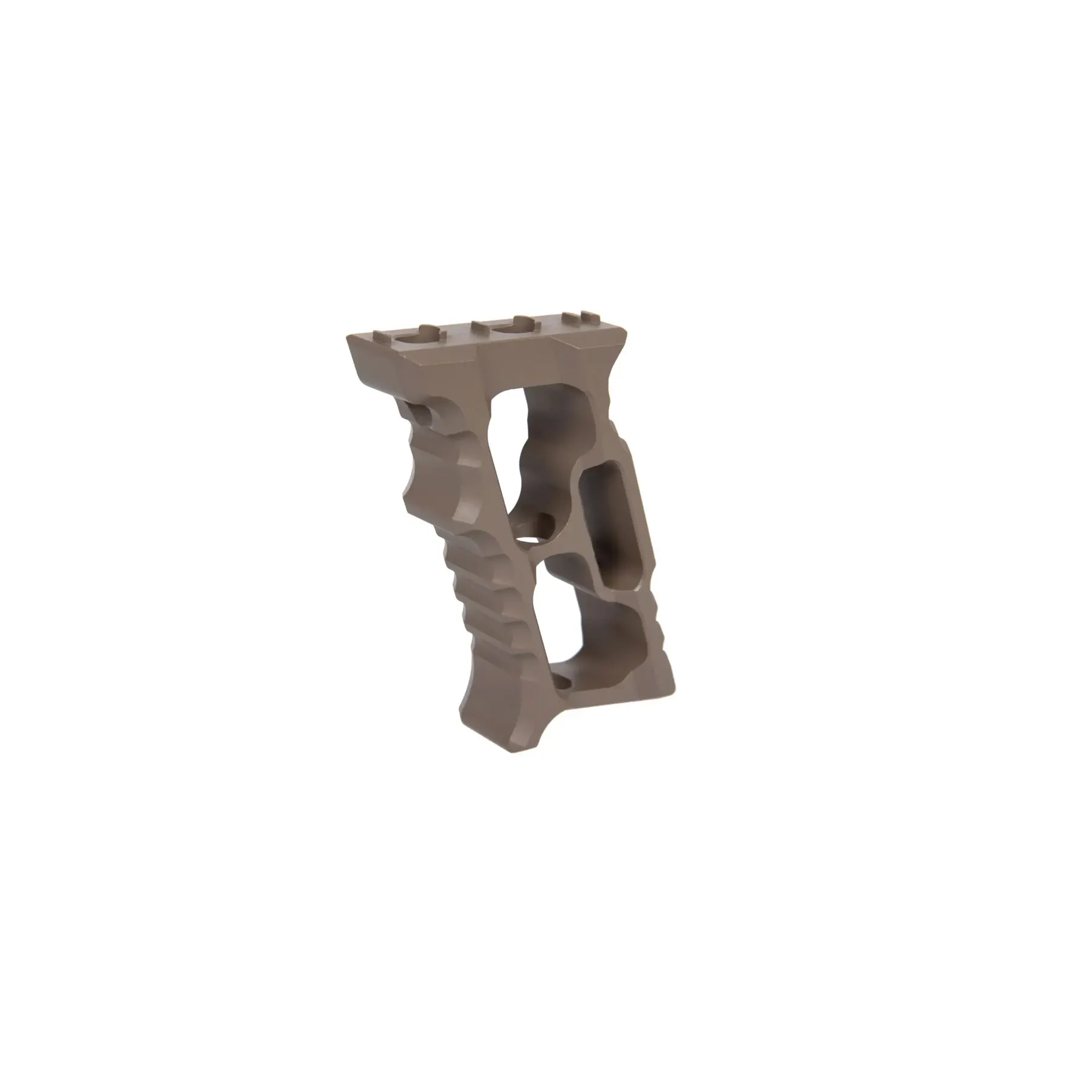 Aluminum Minivert Angle Grip TD für Keymod & M-Lok, Tan