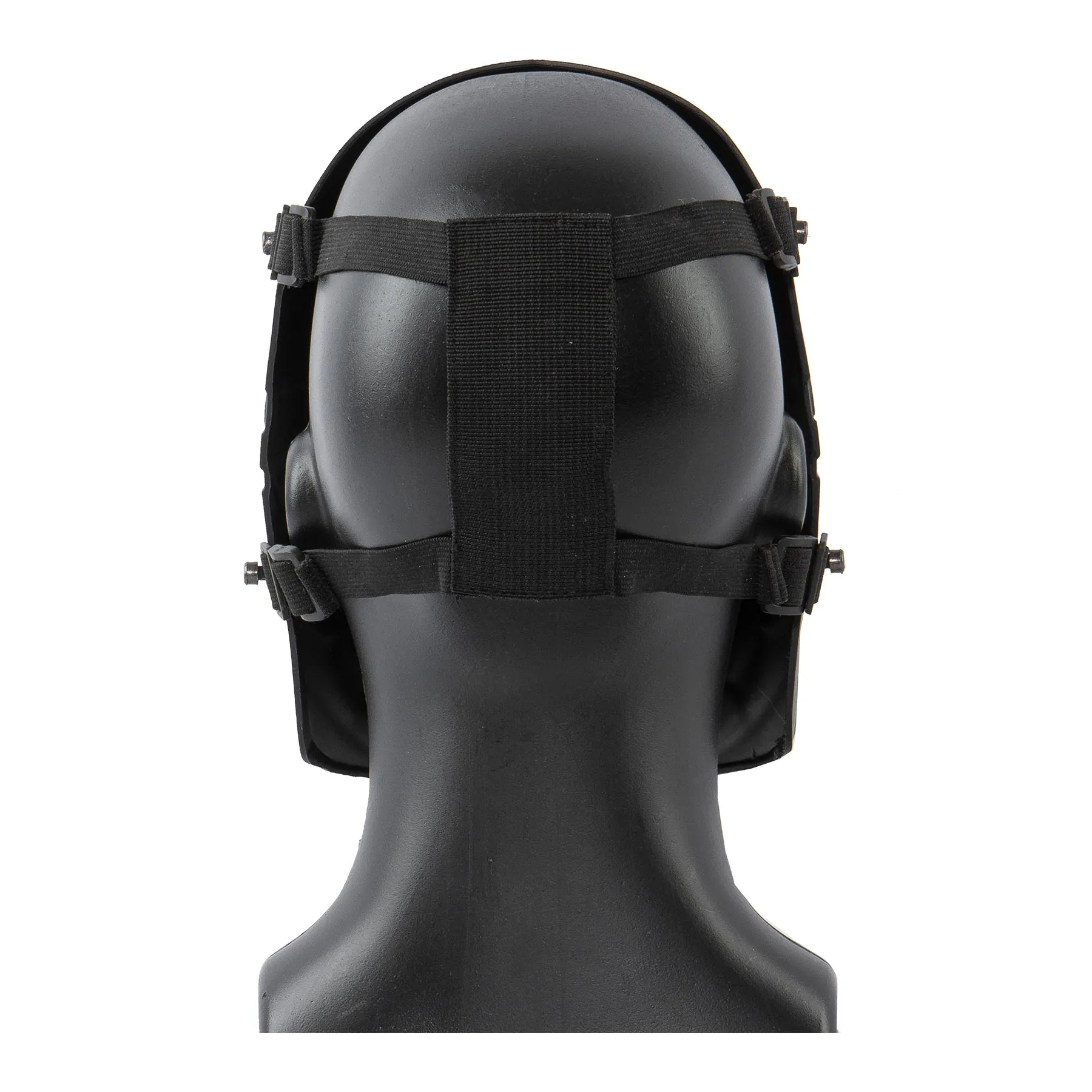 Full Face Mechanical Skull Mask, Silver & Black