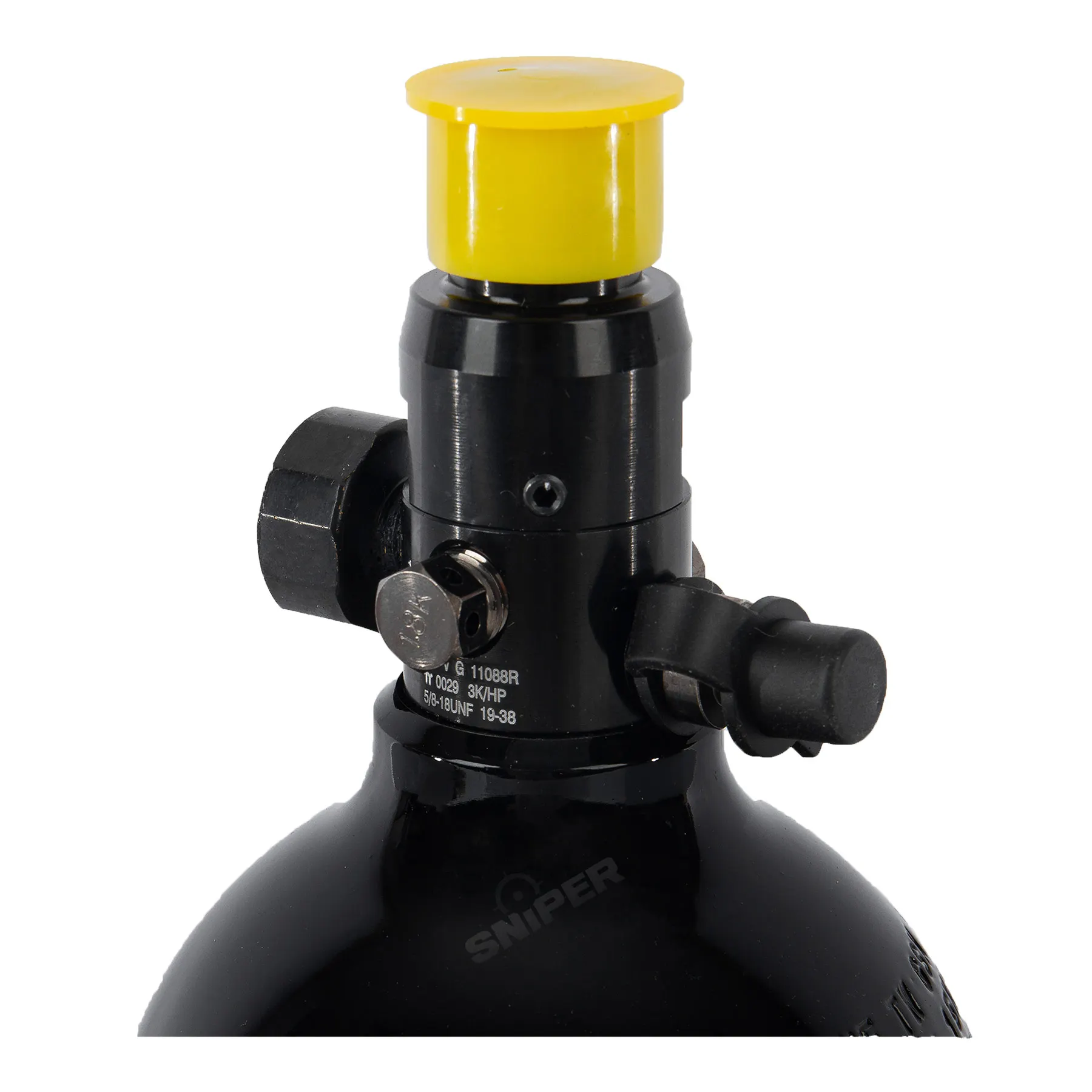 Ultrair HPA Tank, 0,8L, 3000psi w/ Alu. Regulator Ultrair HPA Tank, 0,8L, 3000psi w/ Alu. Regulator