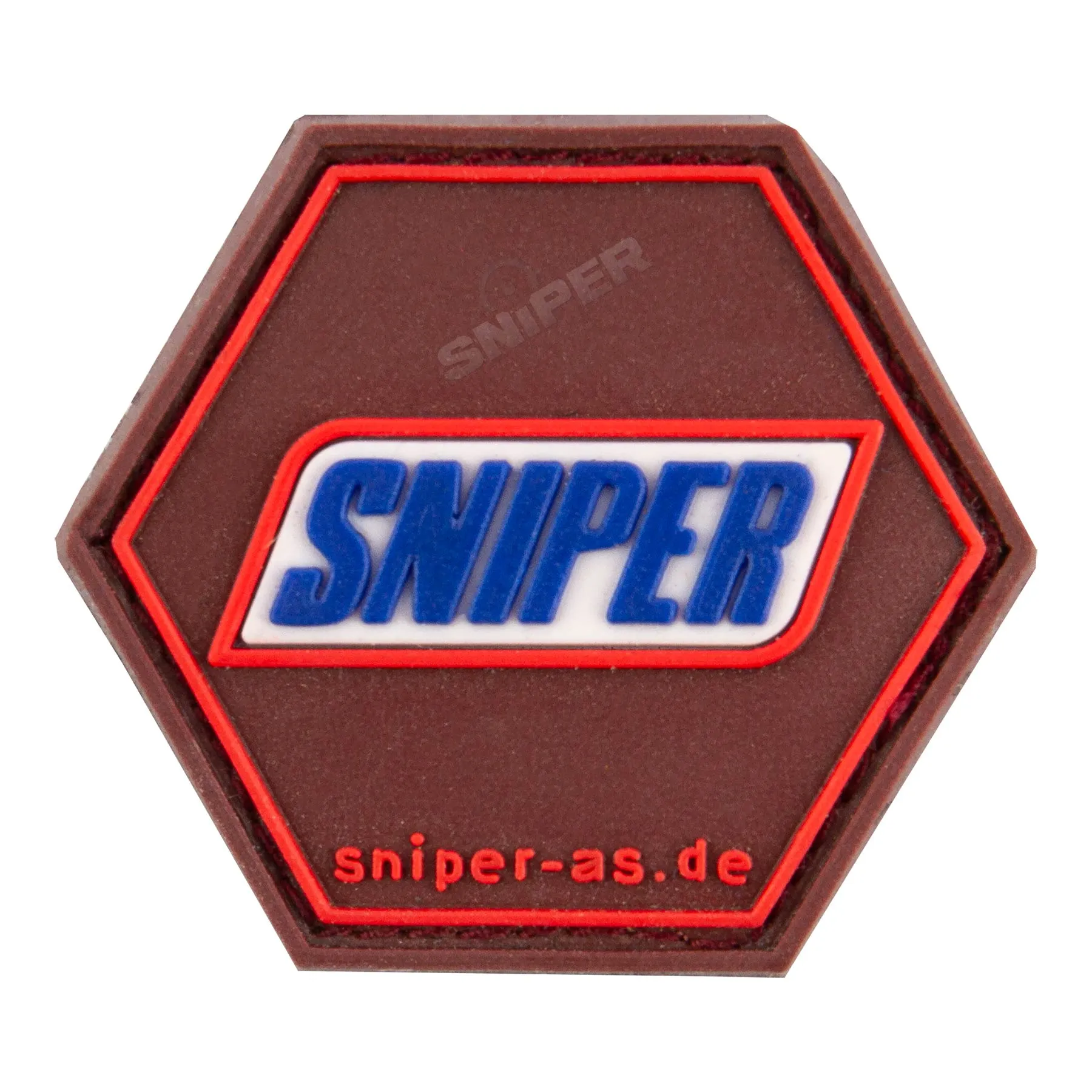 Sniper 3D Rubber Patch, Brown