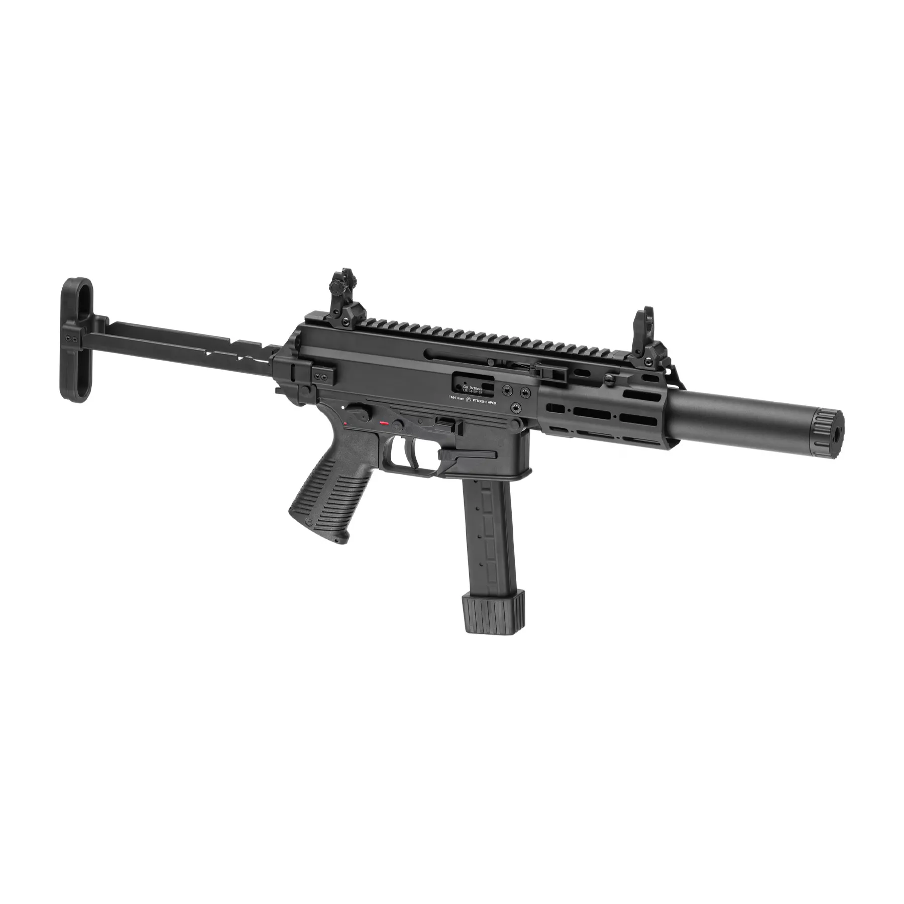 B&T Air APC9K SD2 GBB Airsoft Rifle, Black