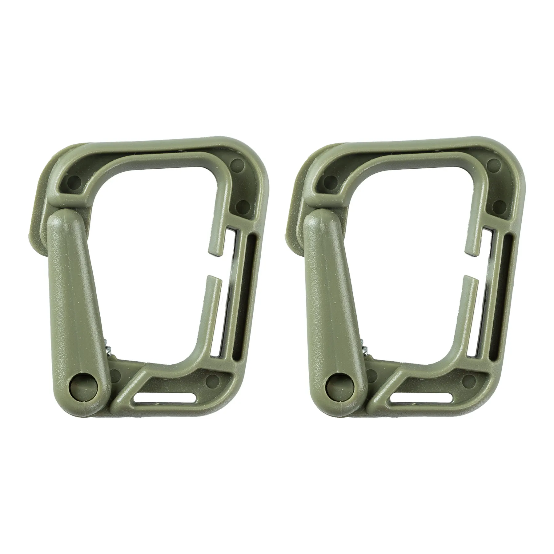 Molle Karabinerhaken 2er Pack, Green Molle Karabinerhaken 2er Pack, Green