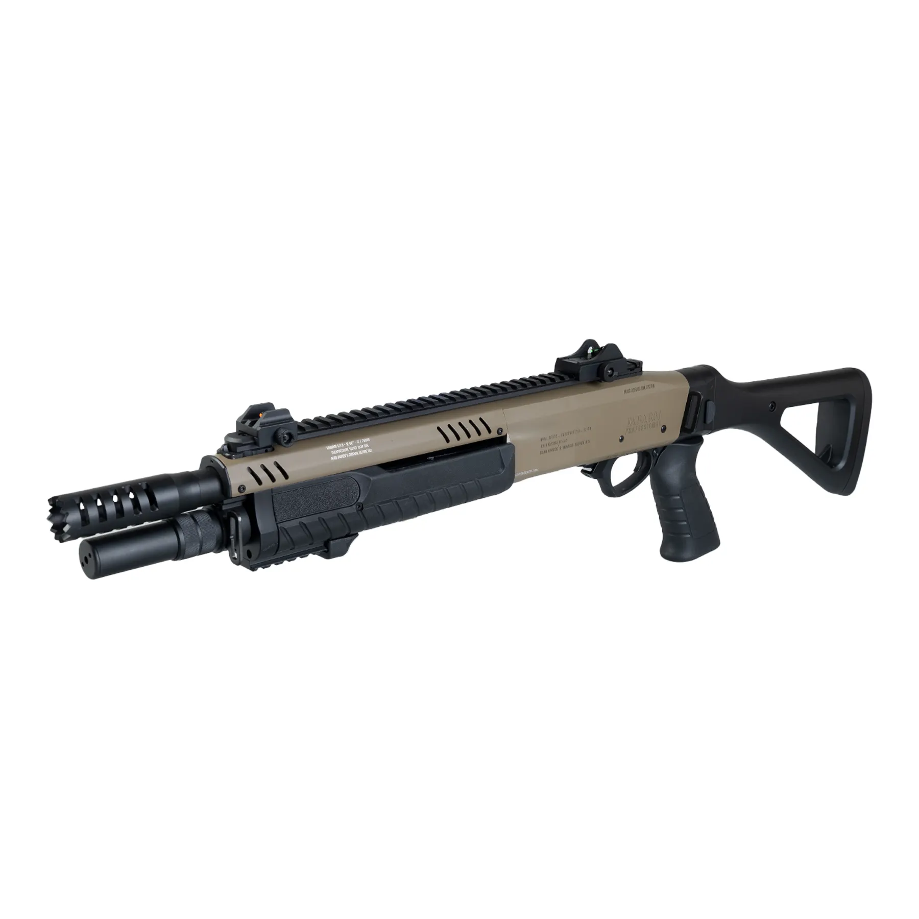 Fabarm STF12 Compact 11" Gas Pumpgun, Flat Earth