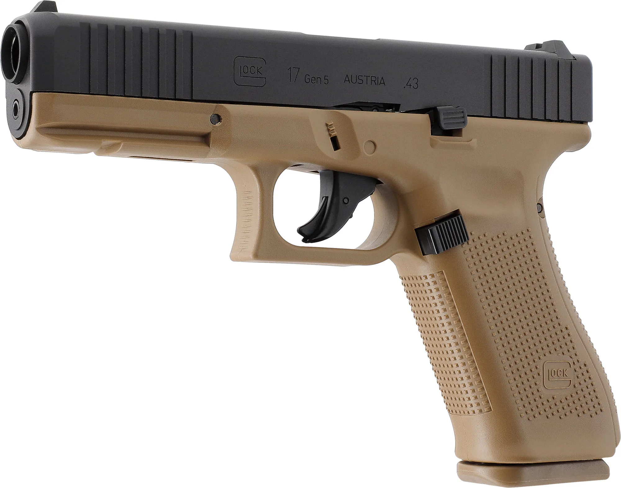 RAM Pistole T4E Glock 17 Gen 5 cal.43, Black & Coyote RAM Pistole T4E Glock 17 Gen 5 cal.43, Black & Coyote