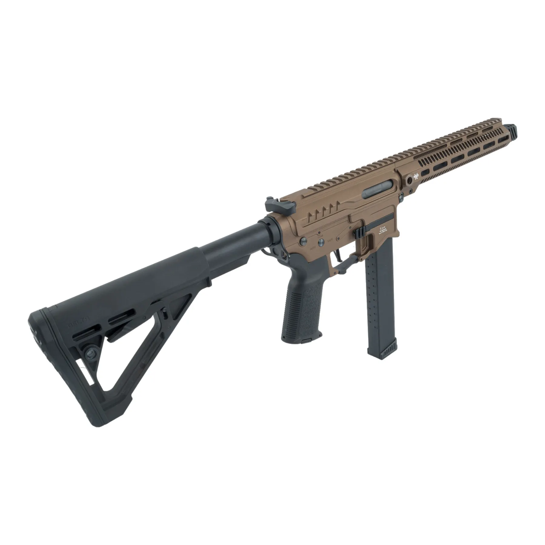 Zion Arms PW9 M-Lok 10" (S)AEG, Chocolate Limited Edition Zion Arms PW9 M-Lok 10" (S)AEG w/Free Red Dot, Chocolate