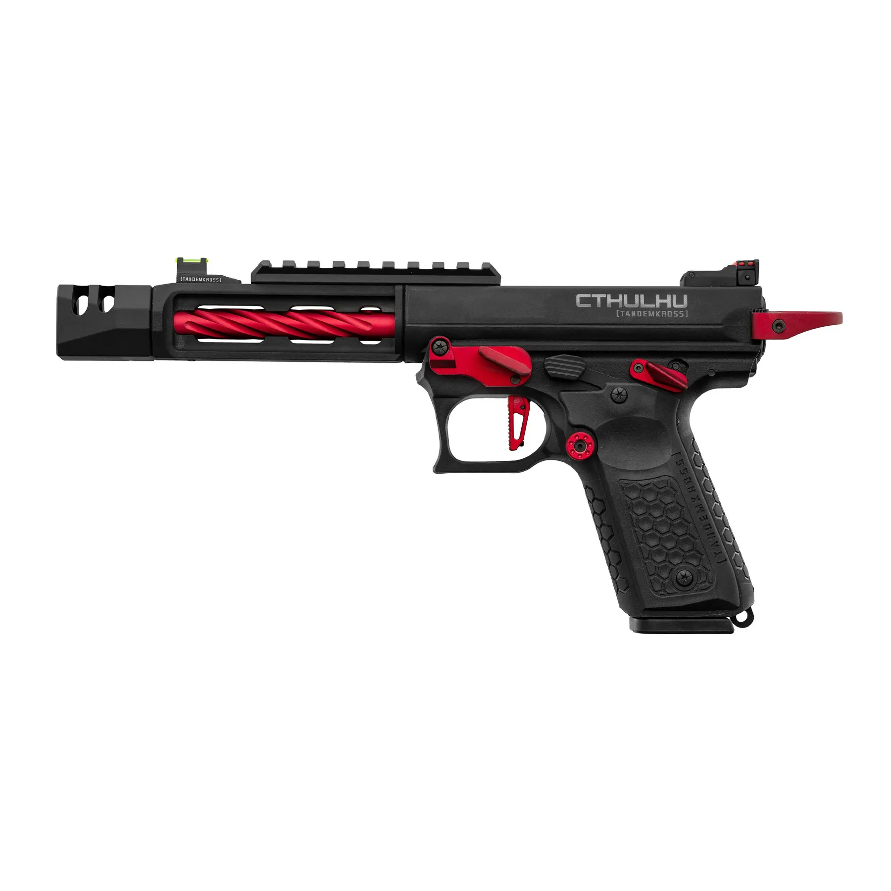 Lancer Tandemkross Cthulhu GBB Softair Pistole, Black/Red