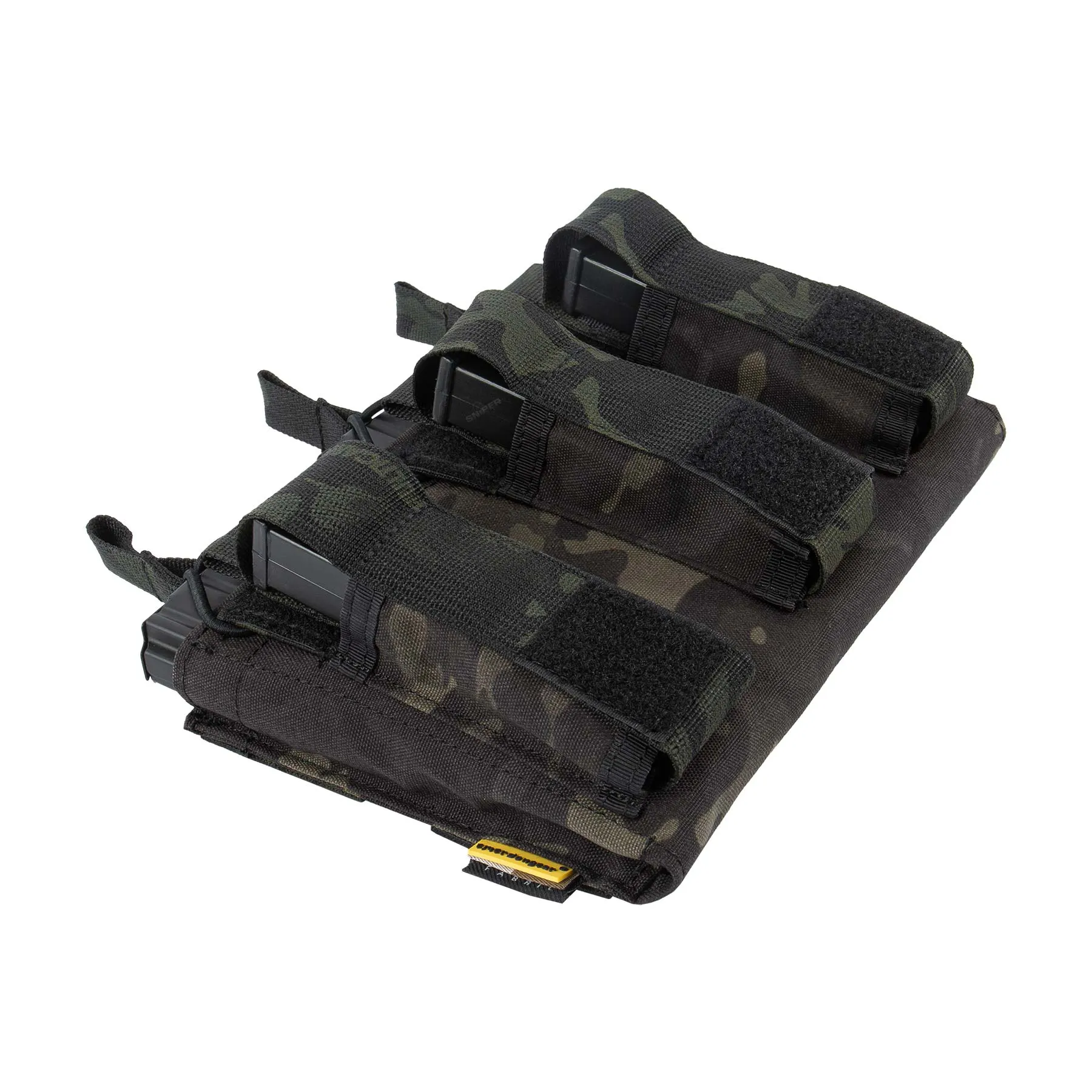 Triple Open Top MAG Pouch M4/9mm, Multicam Black