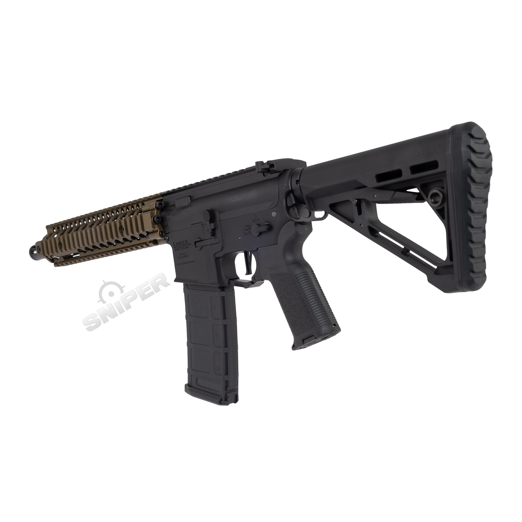 Einsteiger Set #2 - Lancer MK18 Gen3 ETU Full Metal (S)AEG, Black/Bronze