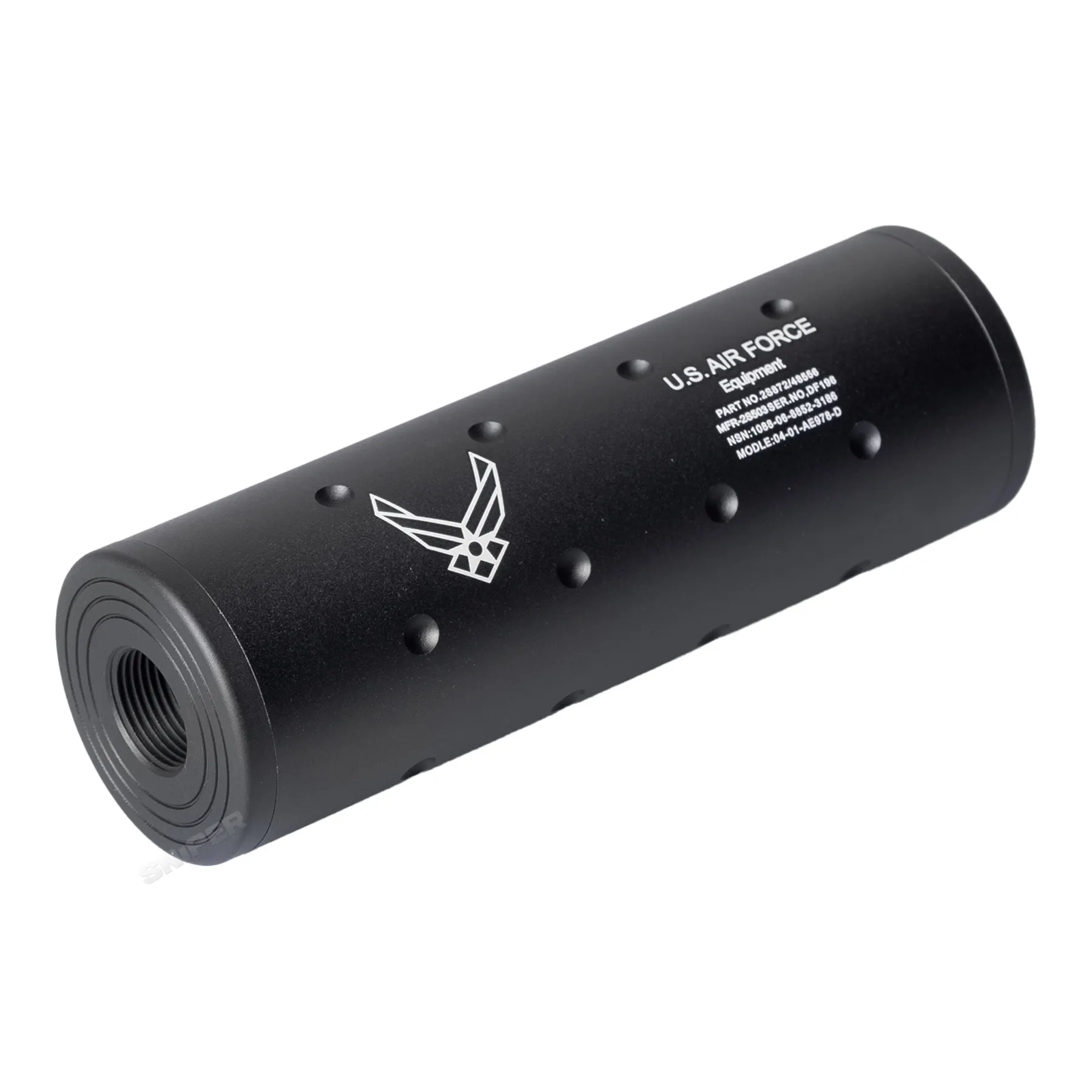 U.S. Air Force Short Silencer, Black U.S. Air Force Short Silencer, Black