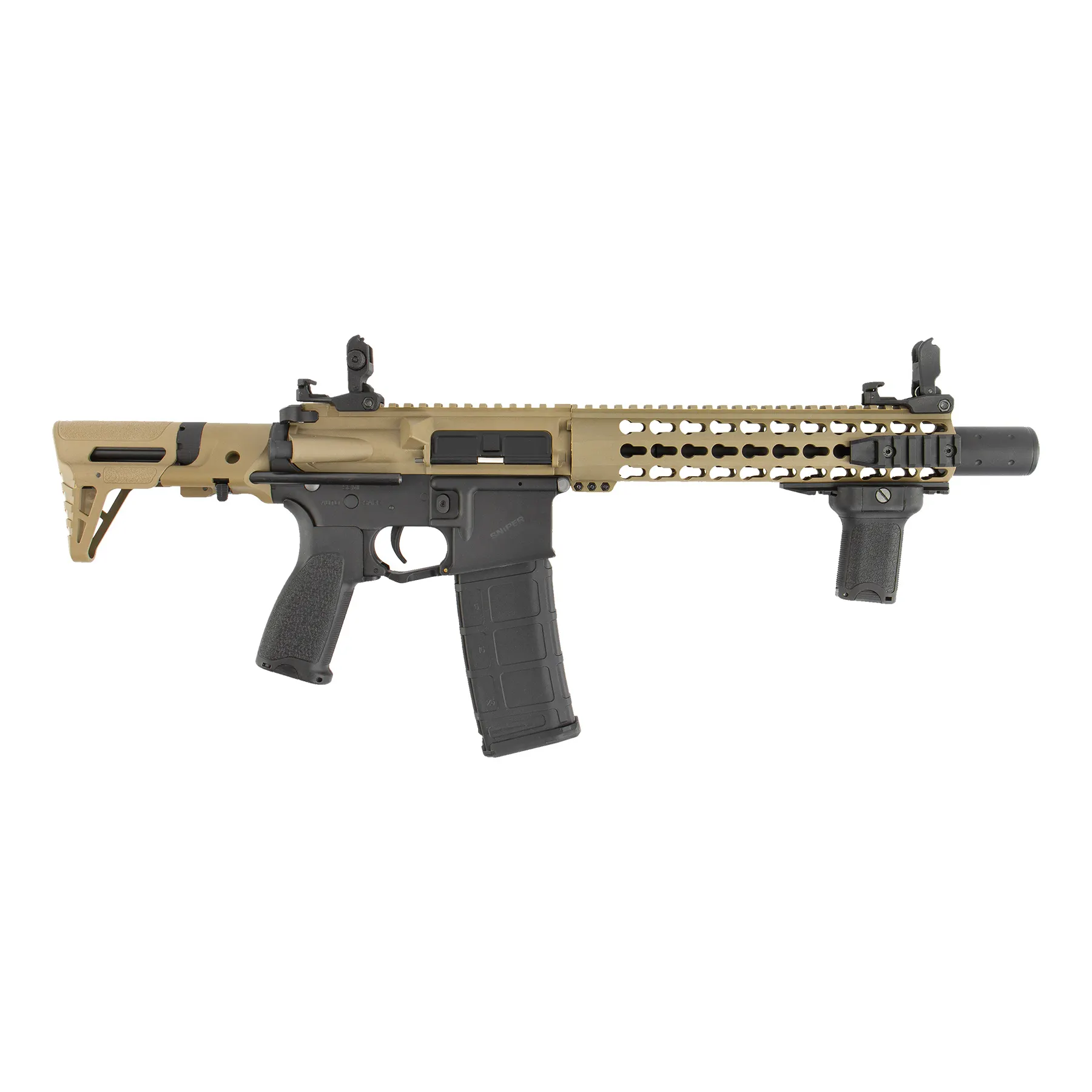M4 Gen.2 w/ Silencer ETU+MOSFET (S)AEG, Half Tan