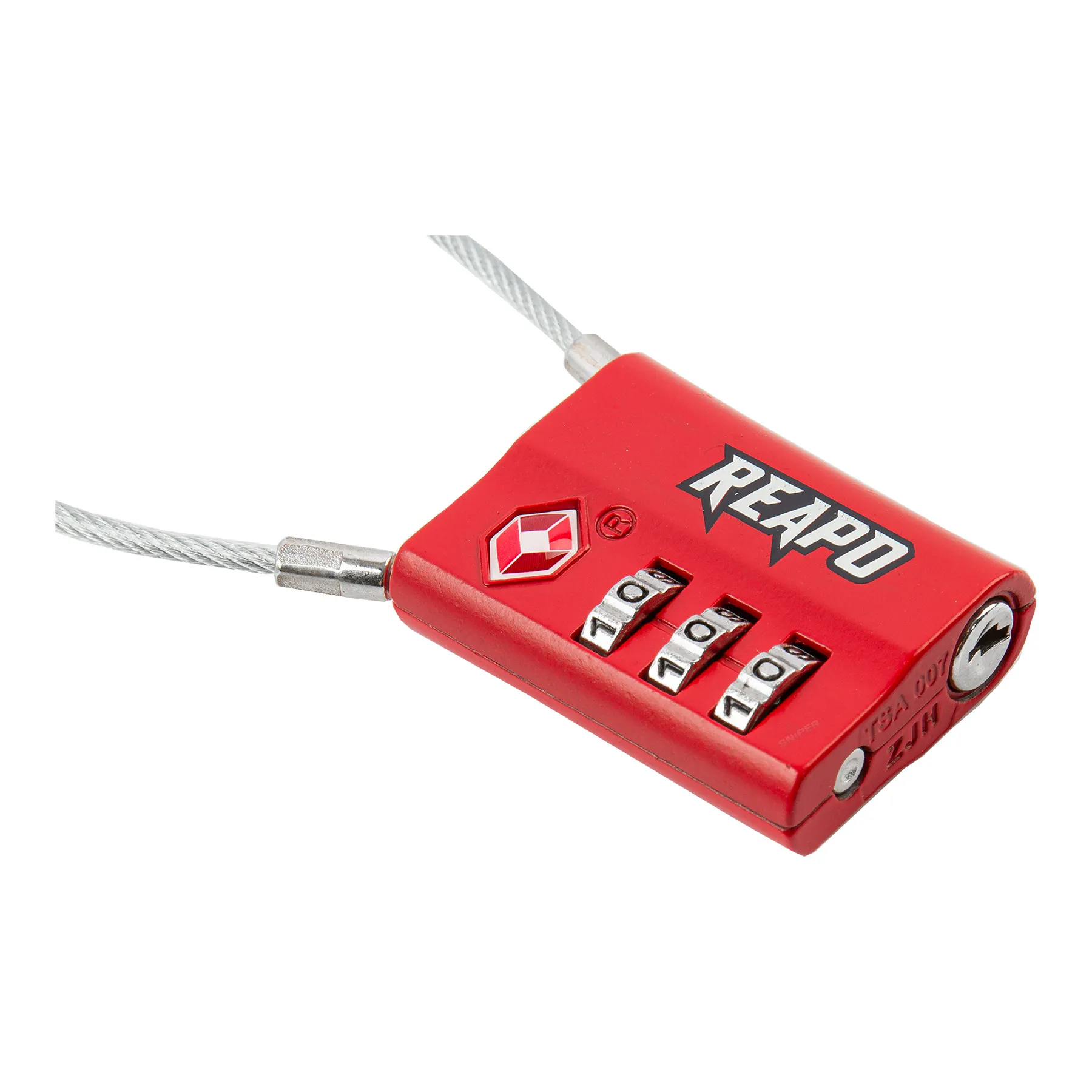 Reapo XL Zahlenschloss TSA lock, Red