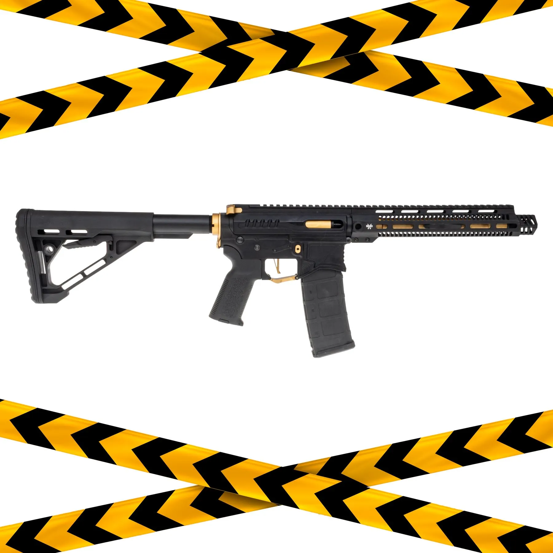 B-Ware Zion Arms M4 M-Lok 10" (S)AEG, Black/Gold