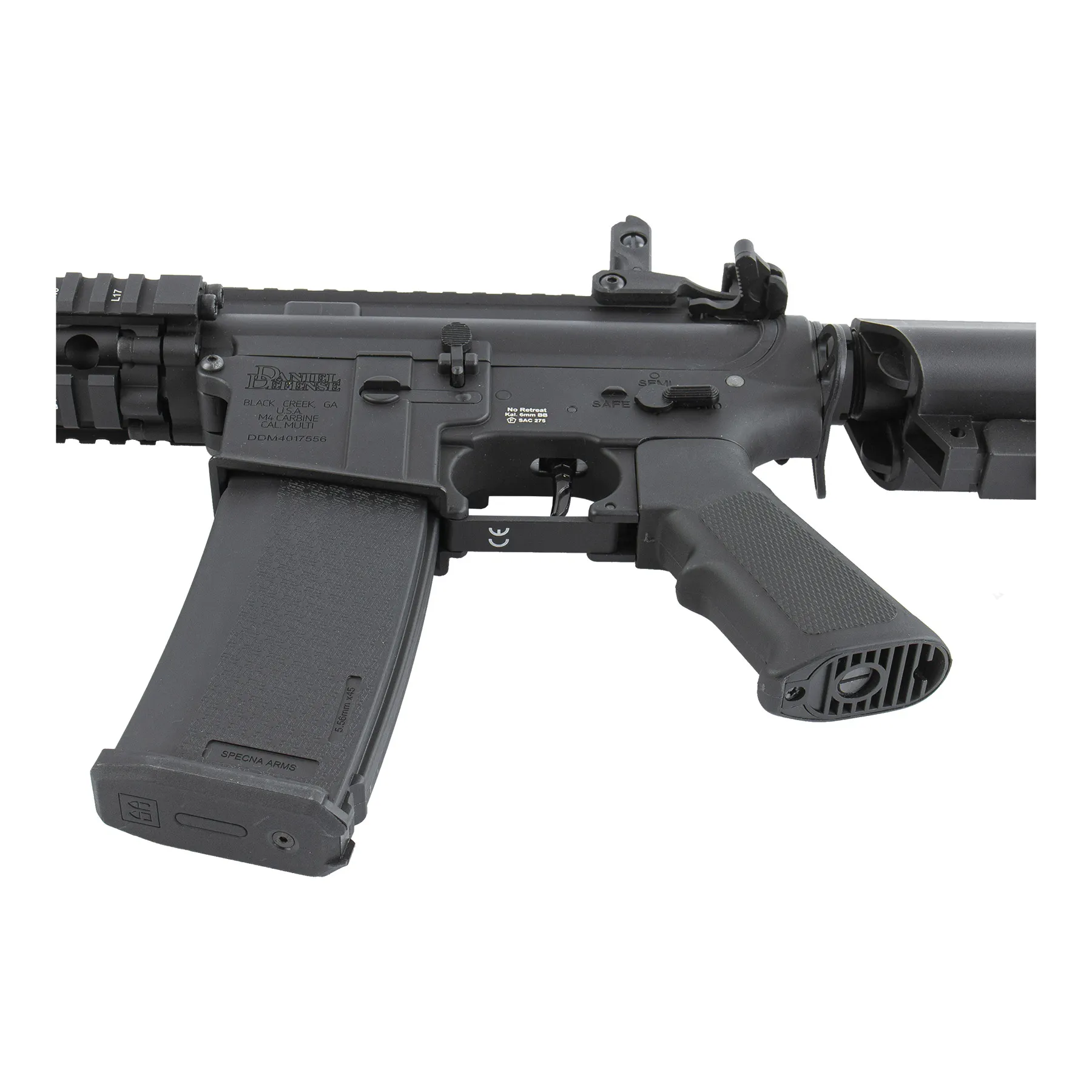 SAC x SA-E19 Edge Daniel Defense MK18 (S)AEG, Black