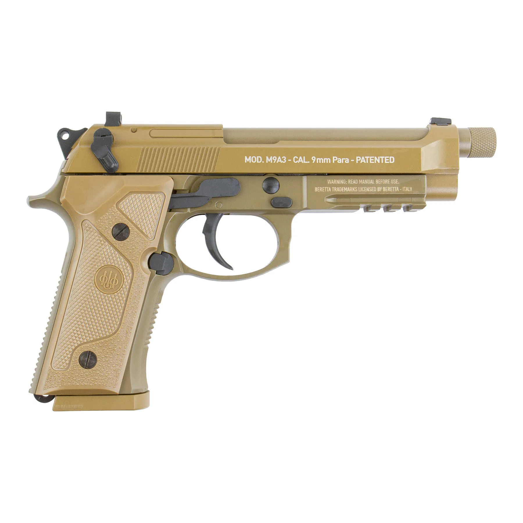 Beretta M9A3 FDE CO2, GBB