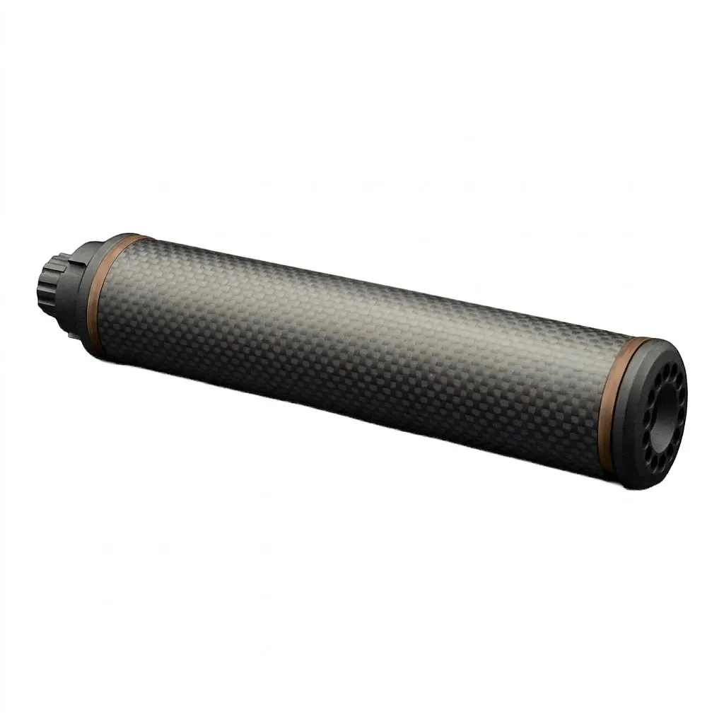 SAC Carbon-CNC Airsoft supressor 16cm 35mm , Brown