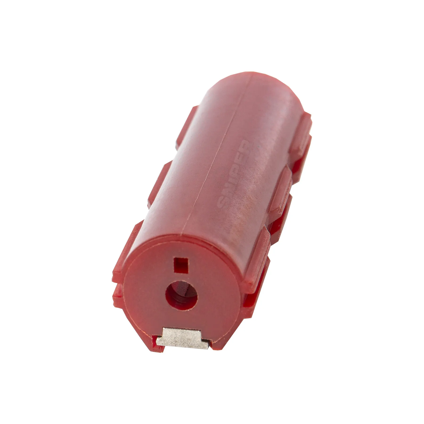 Half teeth Piston polycarbonate, red