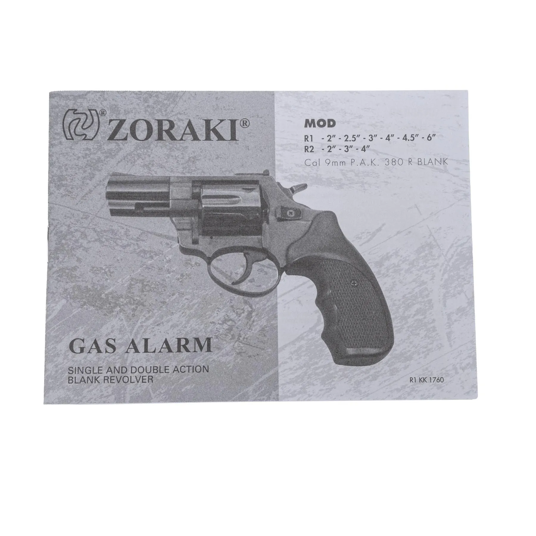 Zoraki R2 3" 9mm R.K. Schreckschussrevolver, Titan