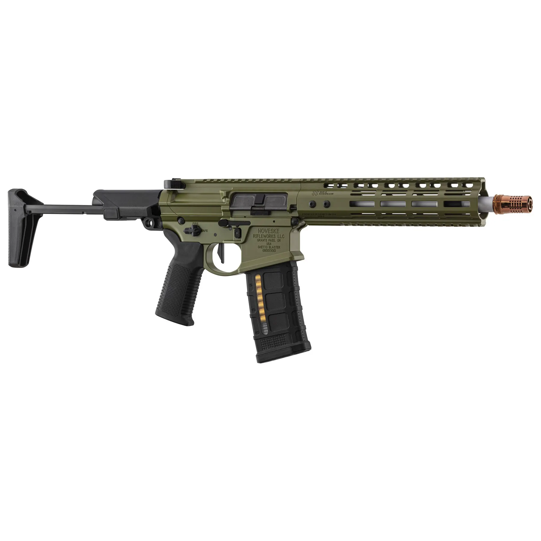 EMG Noveske MWS Ghetto Blaster 9" GBB, OD EMG Noveske MWS Ghetto Blaster 9" GBB, OD