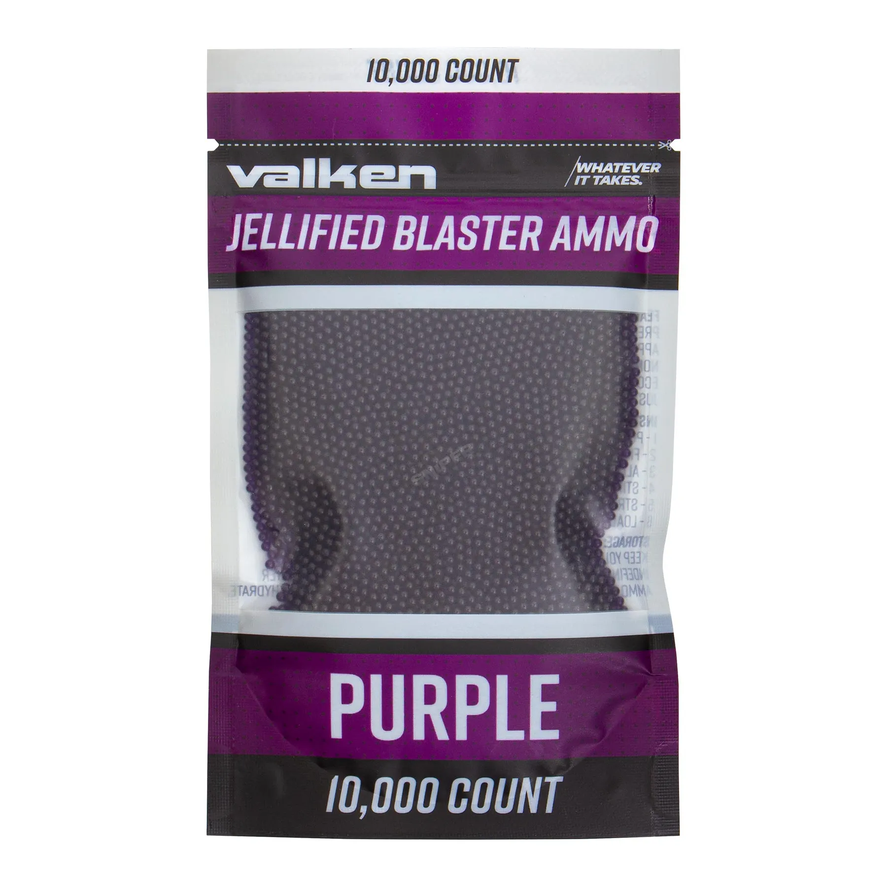 Valken Gel Blaster Ammo 10.000 rds. Gellets, Purple