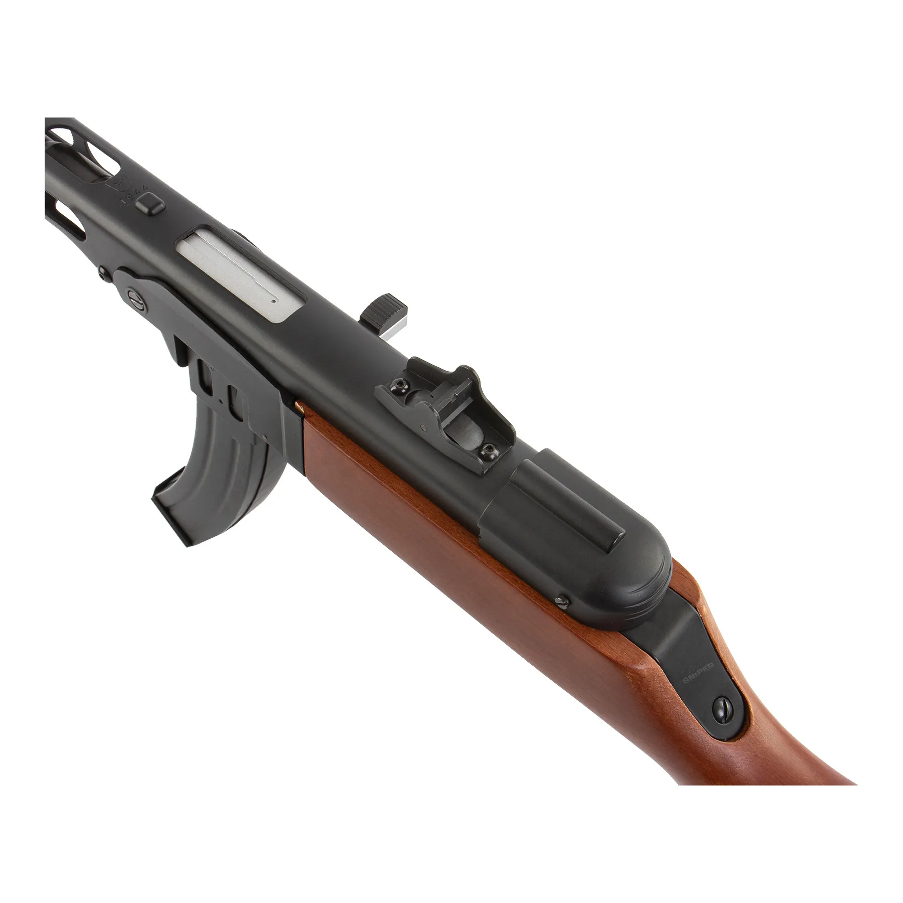 Snow Wolf PPSH 41 Real Wood, BlowBack,  < 0,5 Joule Softair Gewehr