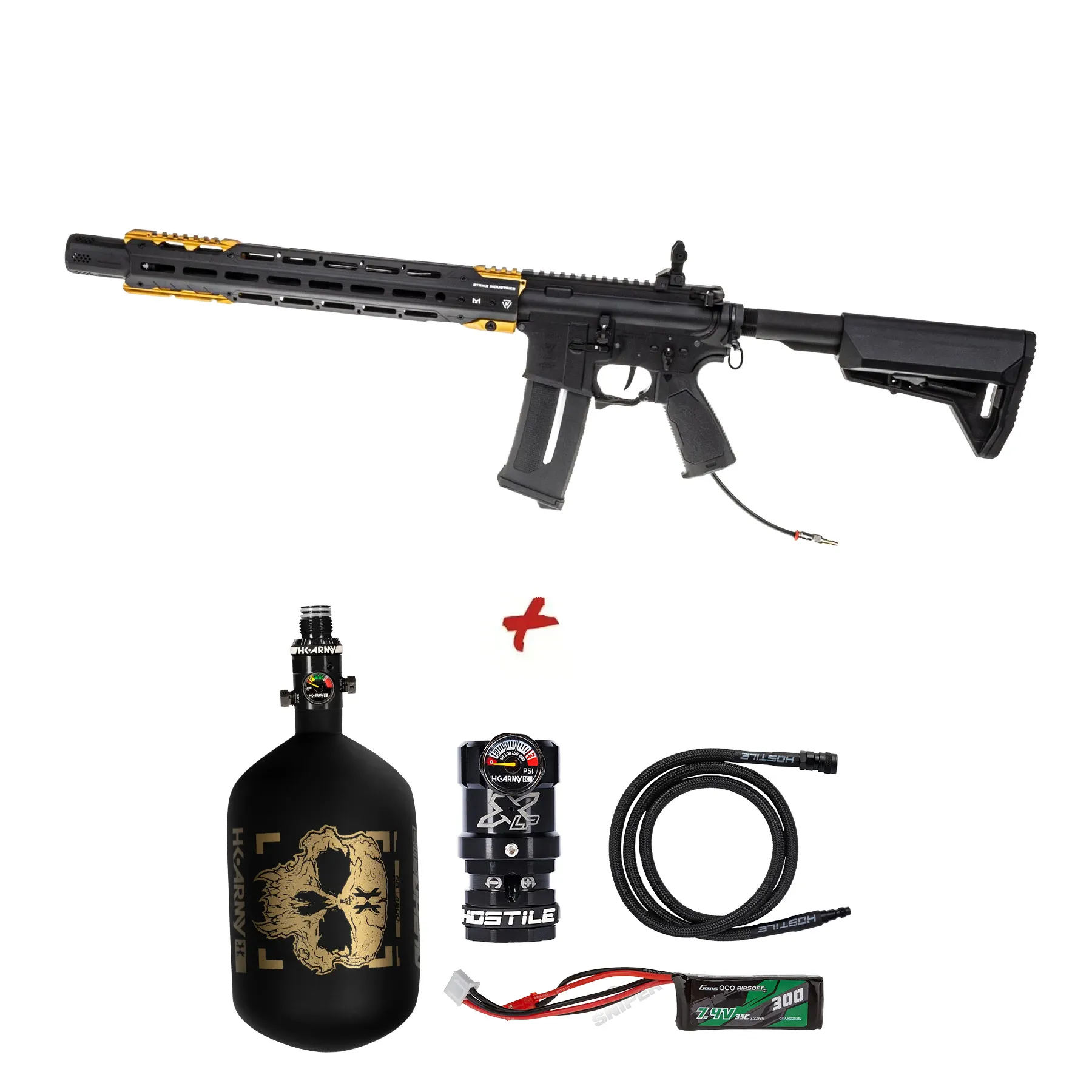 HPA Deal - SAC x Pulsar D2 Strike Industries Gridlock 15", Black/Gold