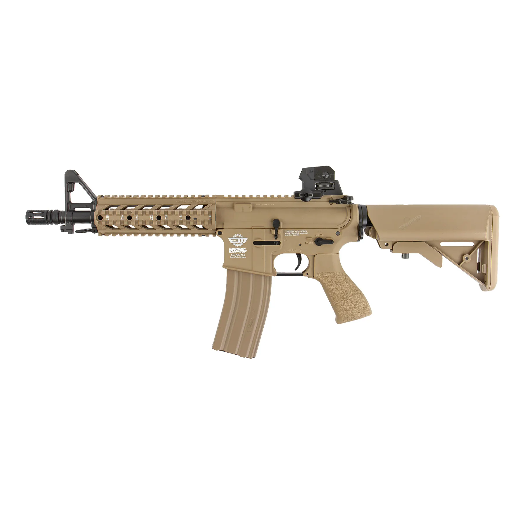 CM16 Raider, Desert < 0,5 Joule, AEG Softair Gewehr
