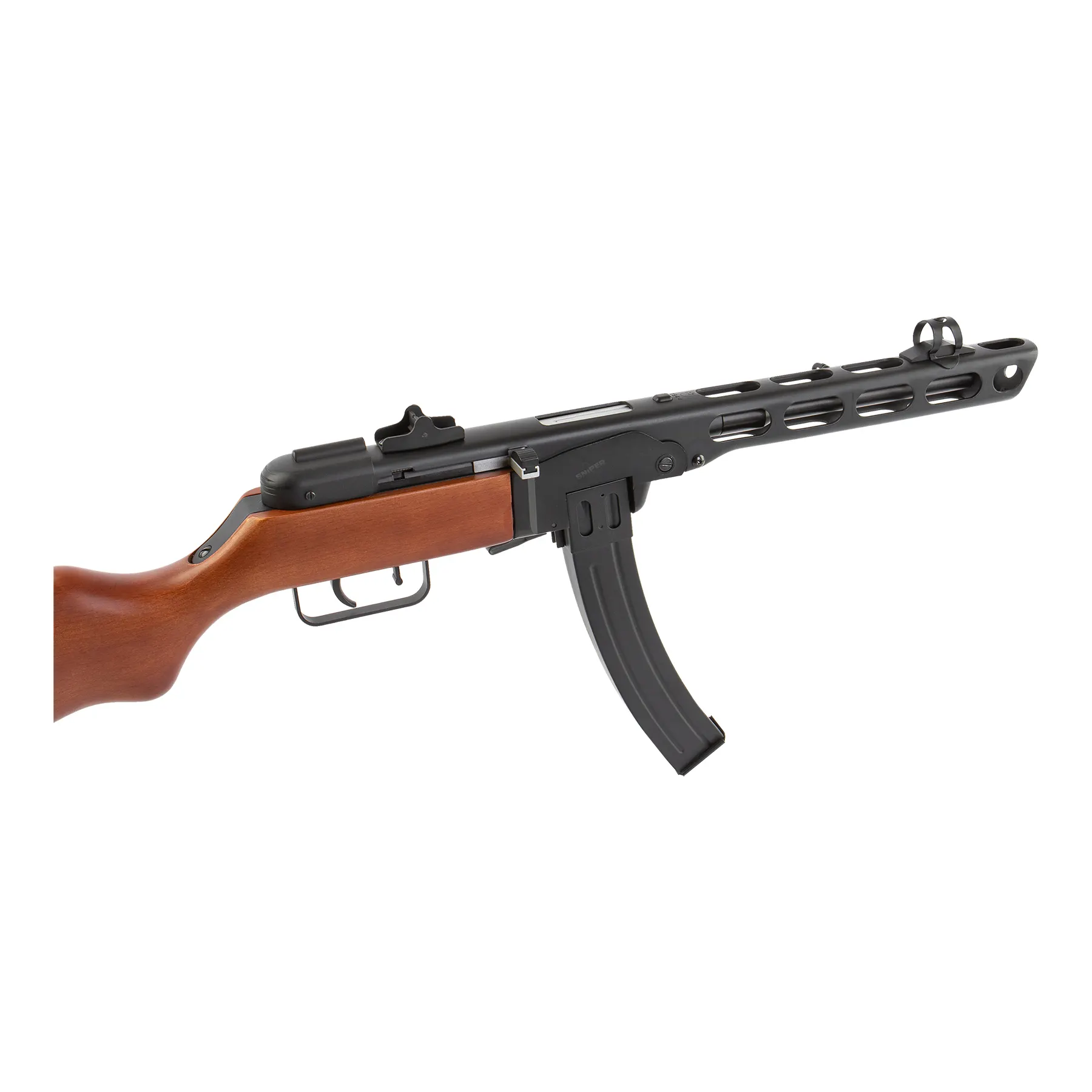 Snow Wolf PPSH 41 Real Wood, BlowBack,  < 0,5 Joule Softair Gewehr