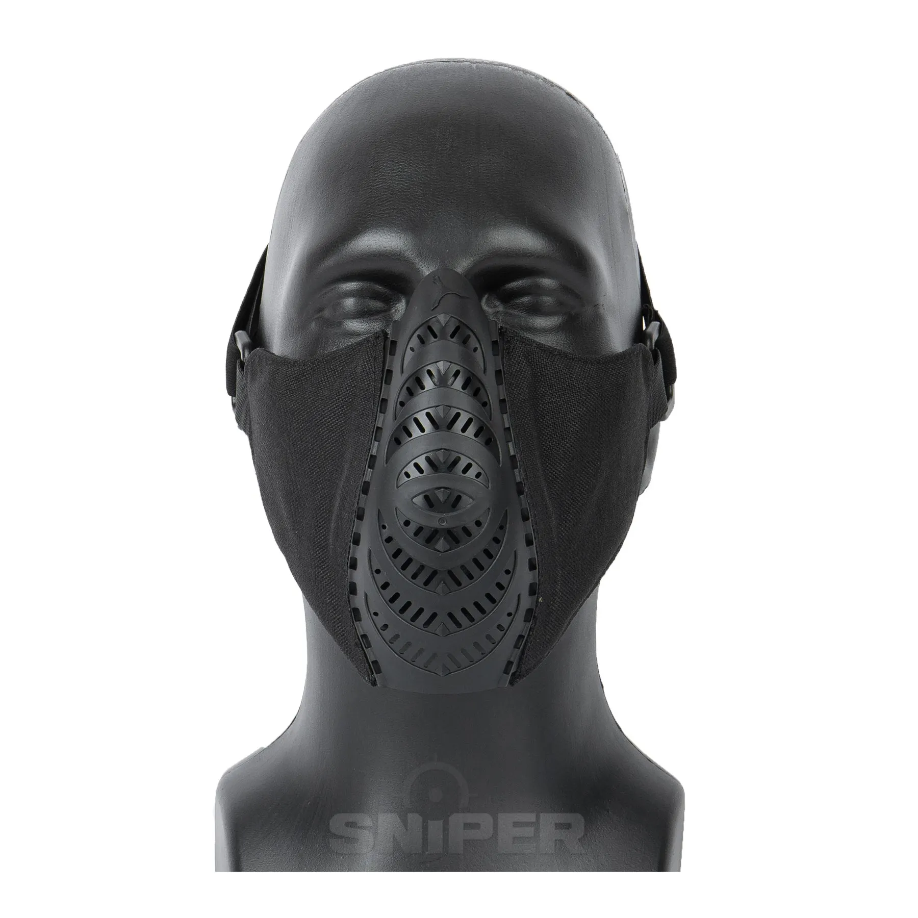 Half Face Mask V7, Black Half Face Mask V7, Black