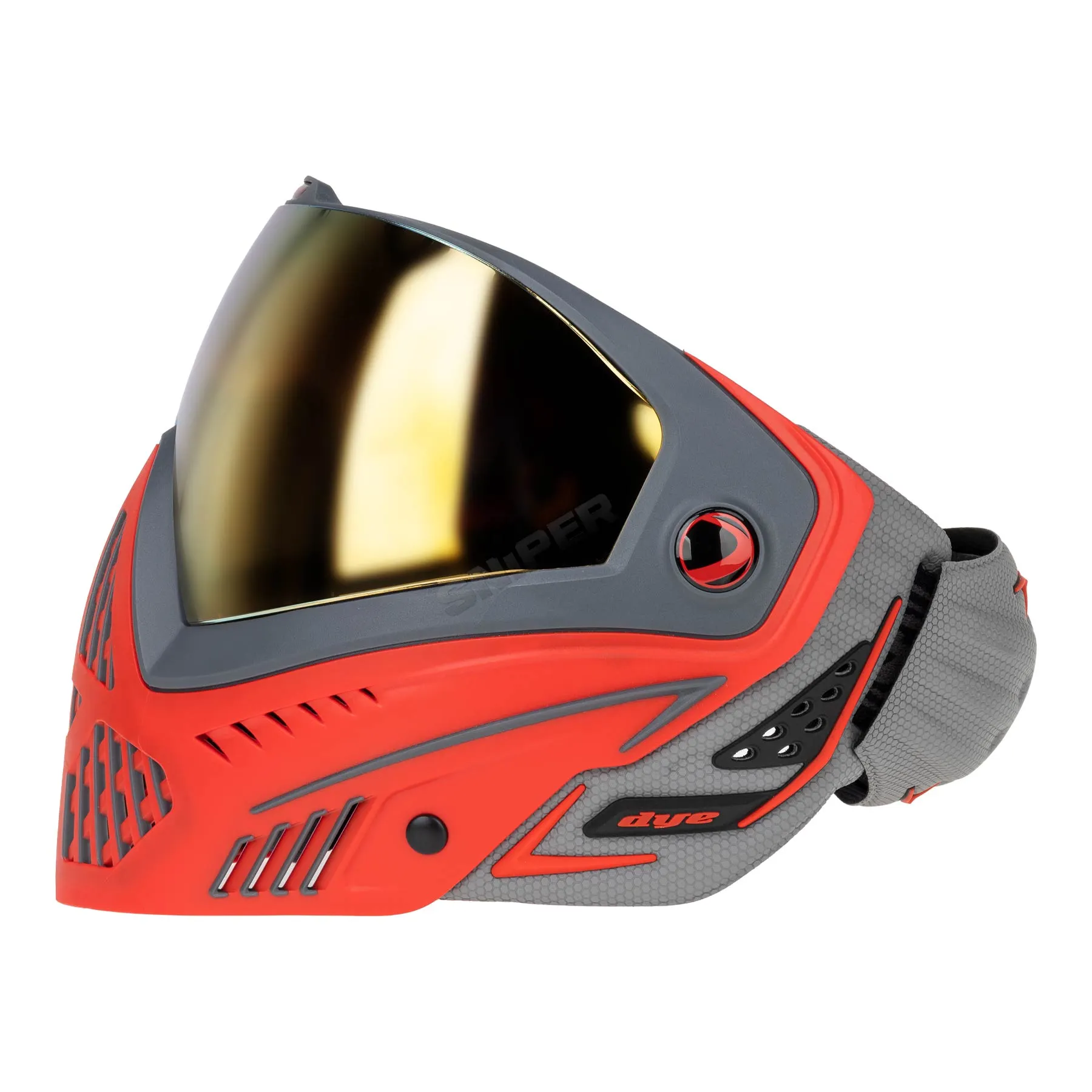 DYE I5 Shadowfire Goggles, Grey/Red Mask