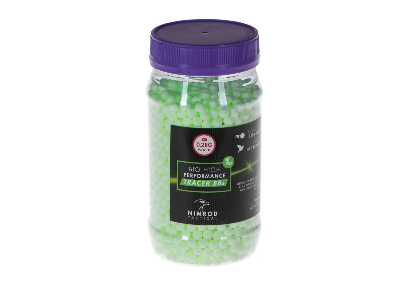 0,28gr Bio Green Tracer BBs, 2000 Stück